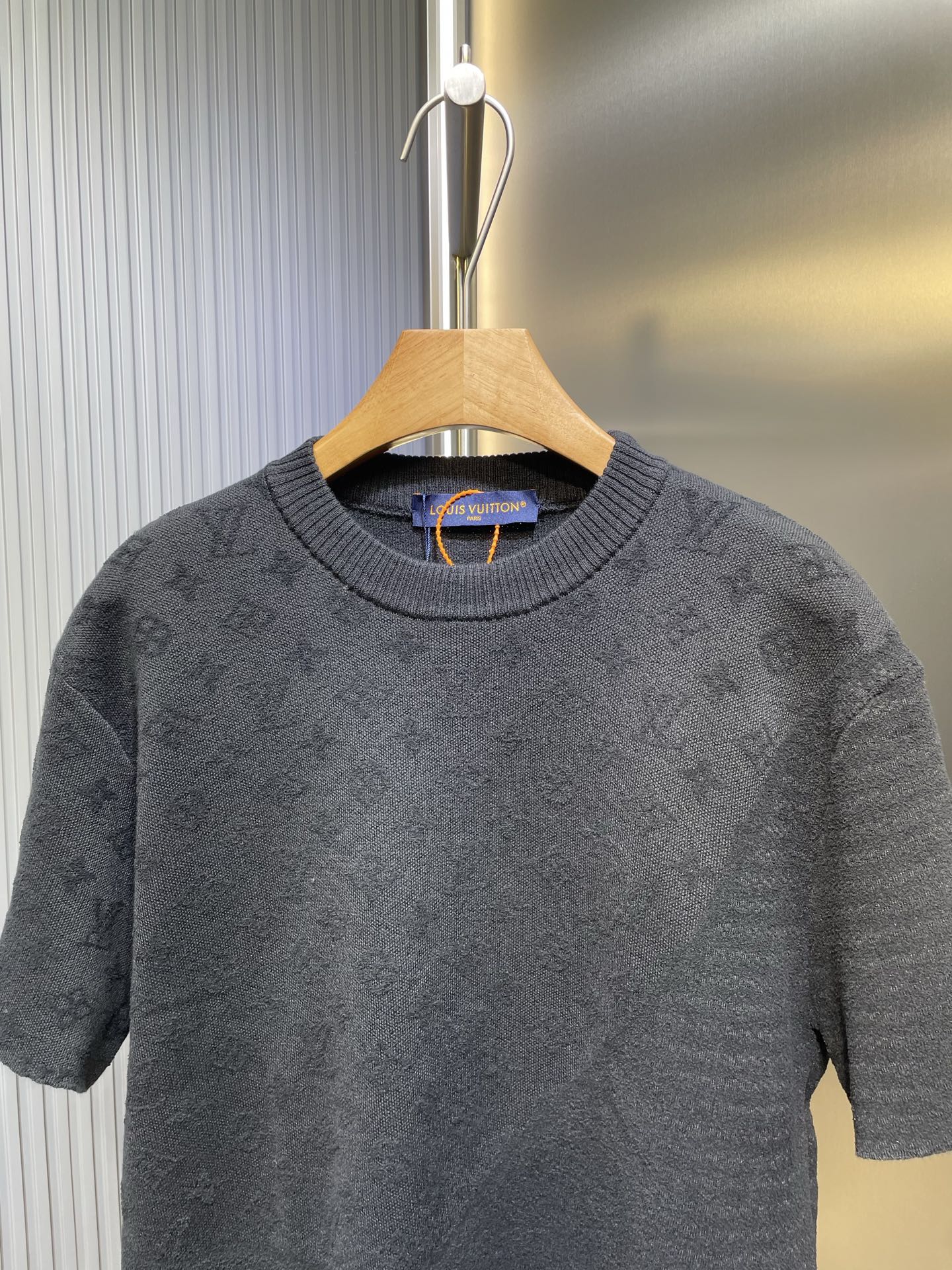 Louis Vuitton Monogram short sleeve jacquard crew neck T-shirt（1AHCMQ）