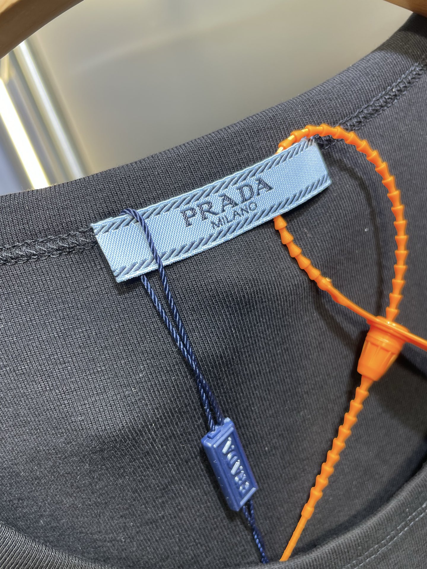 PRADA Navy Ribbed Knit Top（39576L-14L0-F0008）