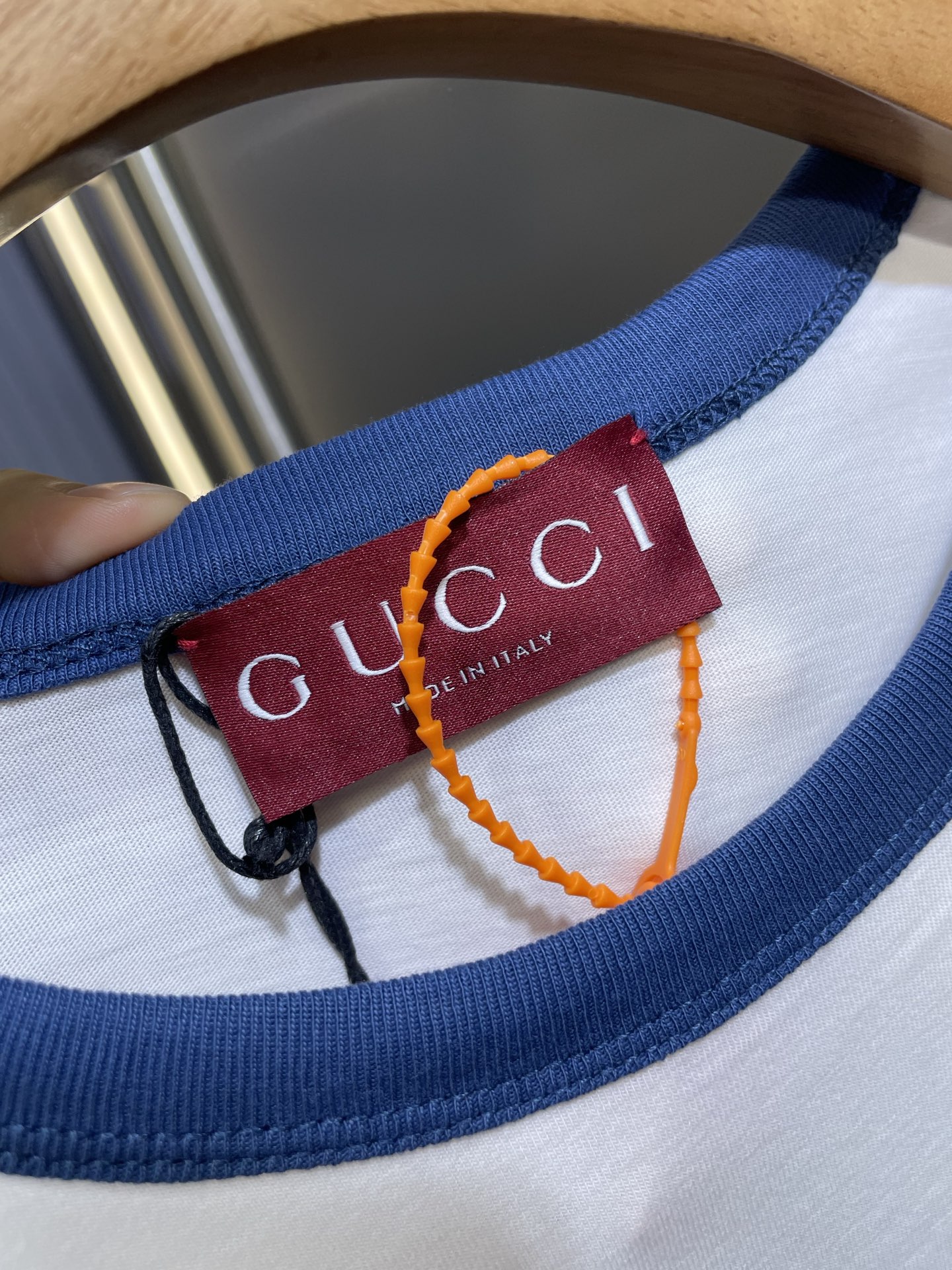 GUCCI Cotton jersey T-shirt with print in white（813753-XJG5V）