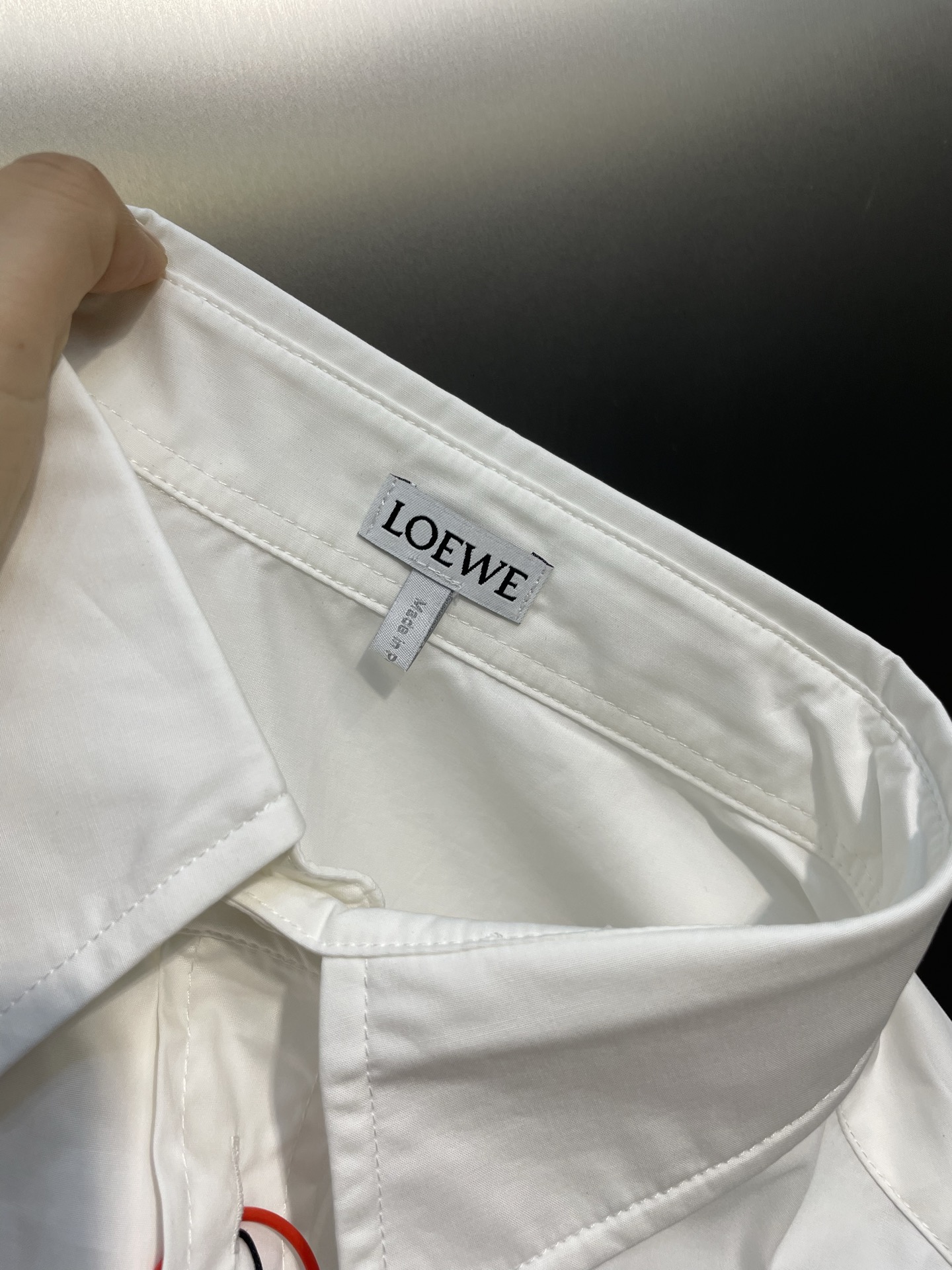 LOEWE Anagram embroidered buttoned shirt（H526Y05WDX）