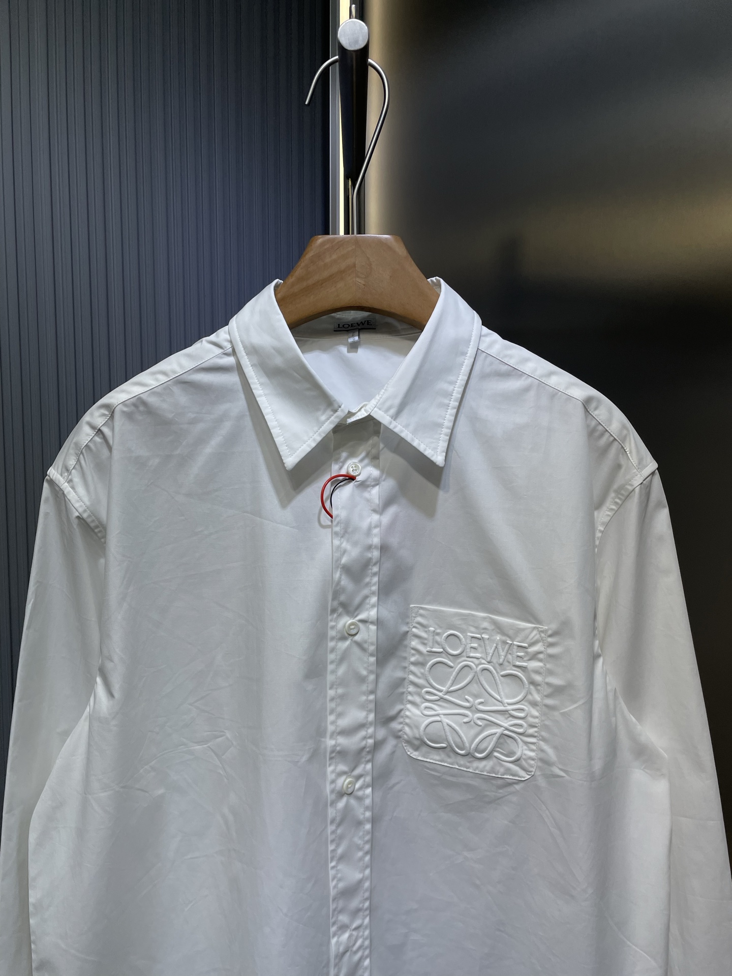 LOEWE Anagram embroidered buttoned shirt（H526Y05WDX）