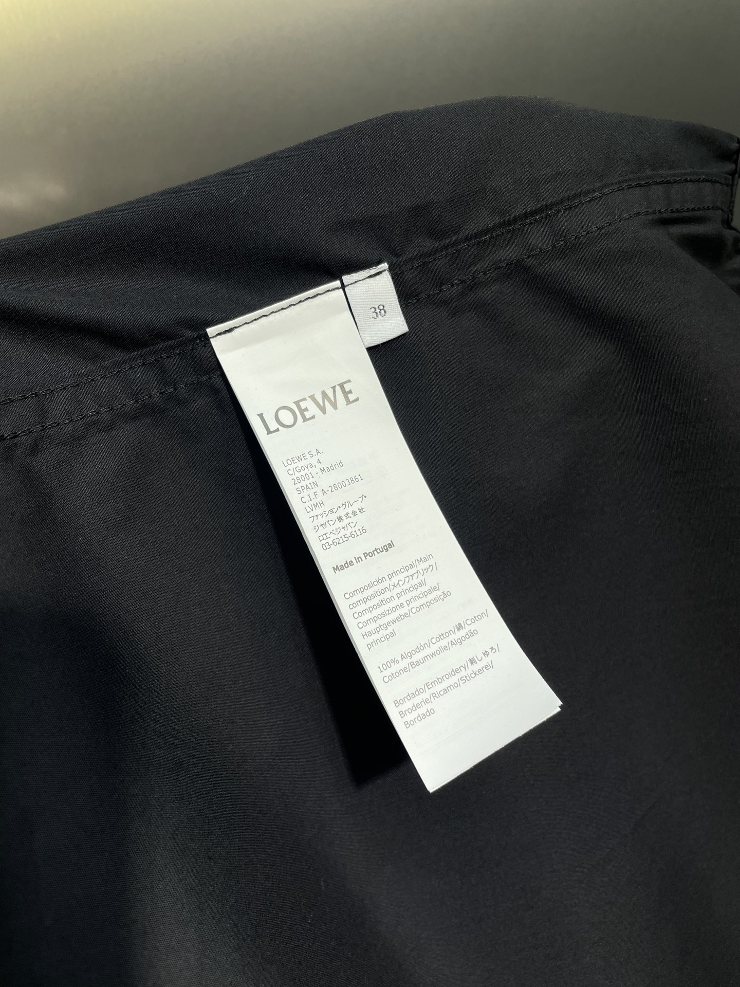 LOEWE Anagram embroidered buttoned shirt（H526Y05WDX）