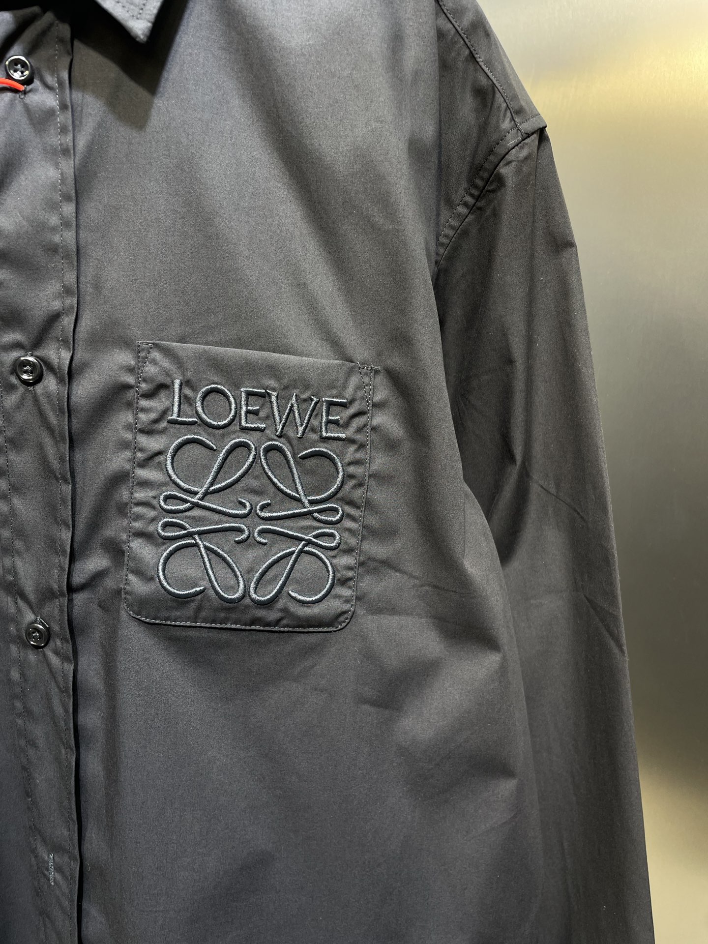 LOEWE Anagram embroidered buttoned shirt（H526Y05WDX）