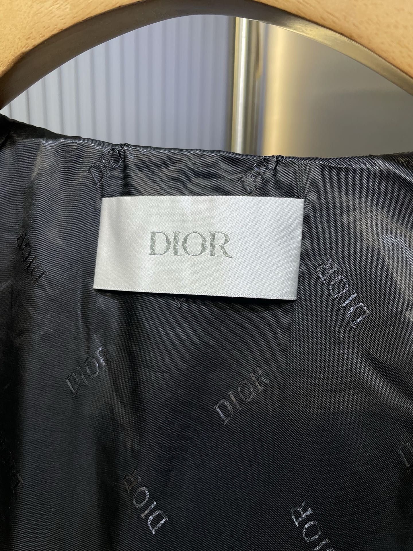 DIOR 21SS KENNY SCHARF nylon zip-up hooded jacket in navy（013C402H5149-C535）