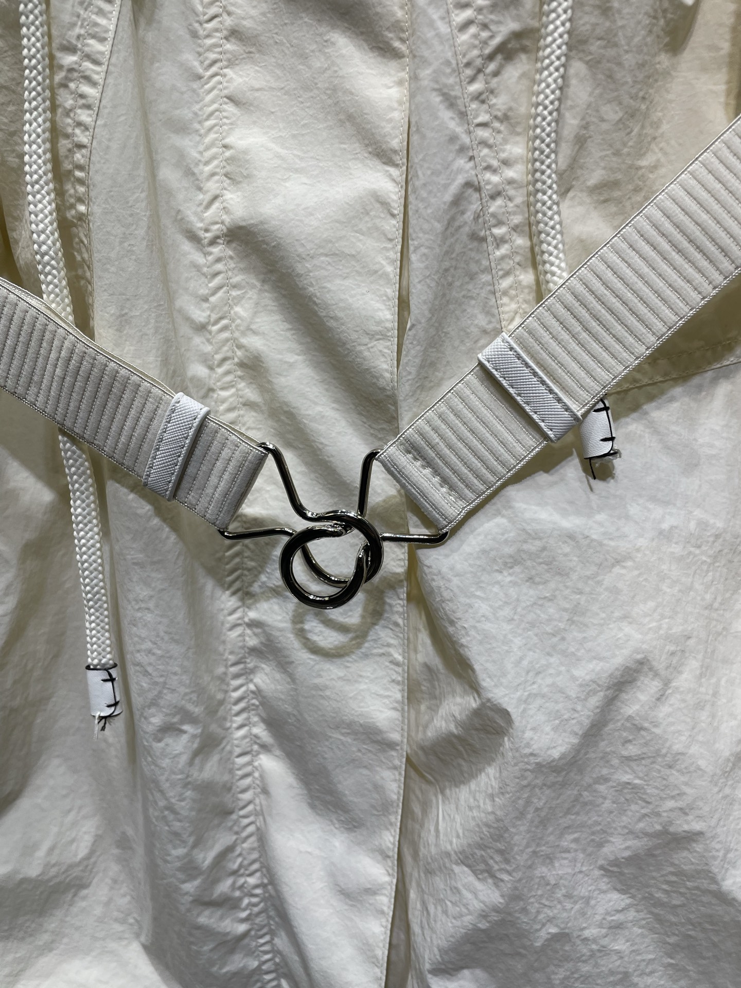 PRADA Ivory Technical Pongé Blouson Jacket（292255-16NA-白色-S-OOO）
