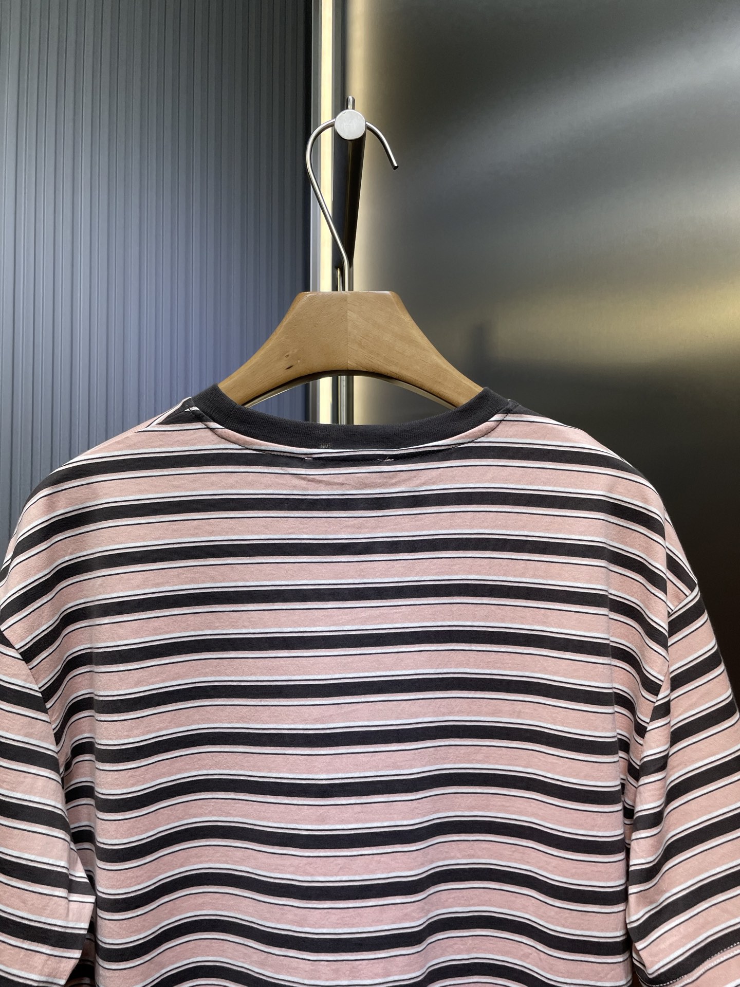 PRADA Twisted cotton striped T-shirt (39633-17K7-F0924-S-OOO）
