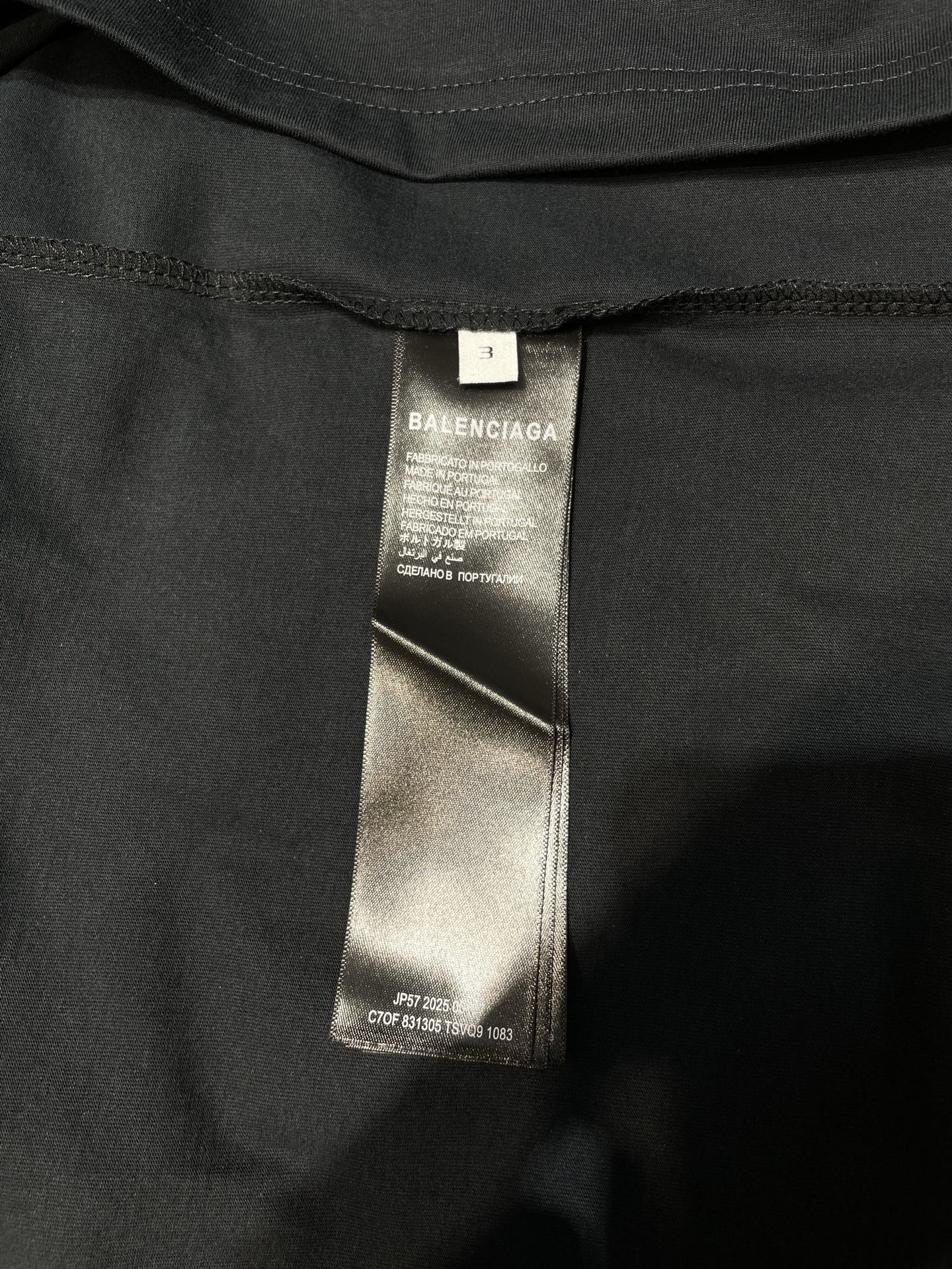 BALENCIAGA Automobili Lamborghini Men's Oversized T-Shirt "Faded Black"（831305TSVQ91083）