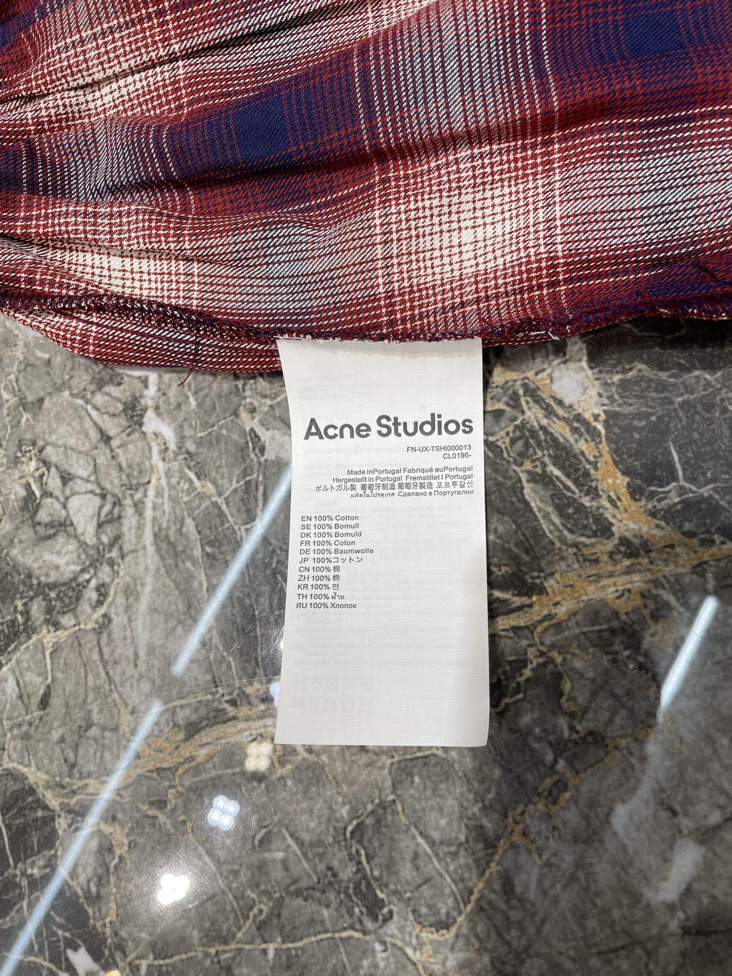 Acne Studios Check shorts (FN-UX-SHOR000040）