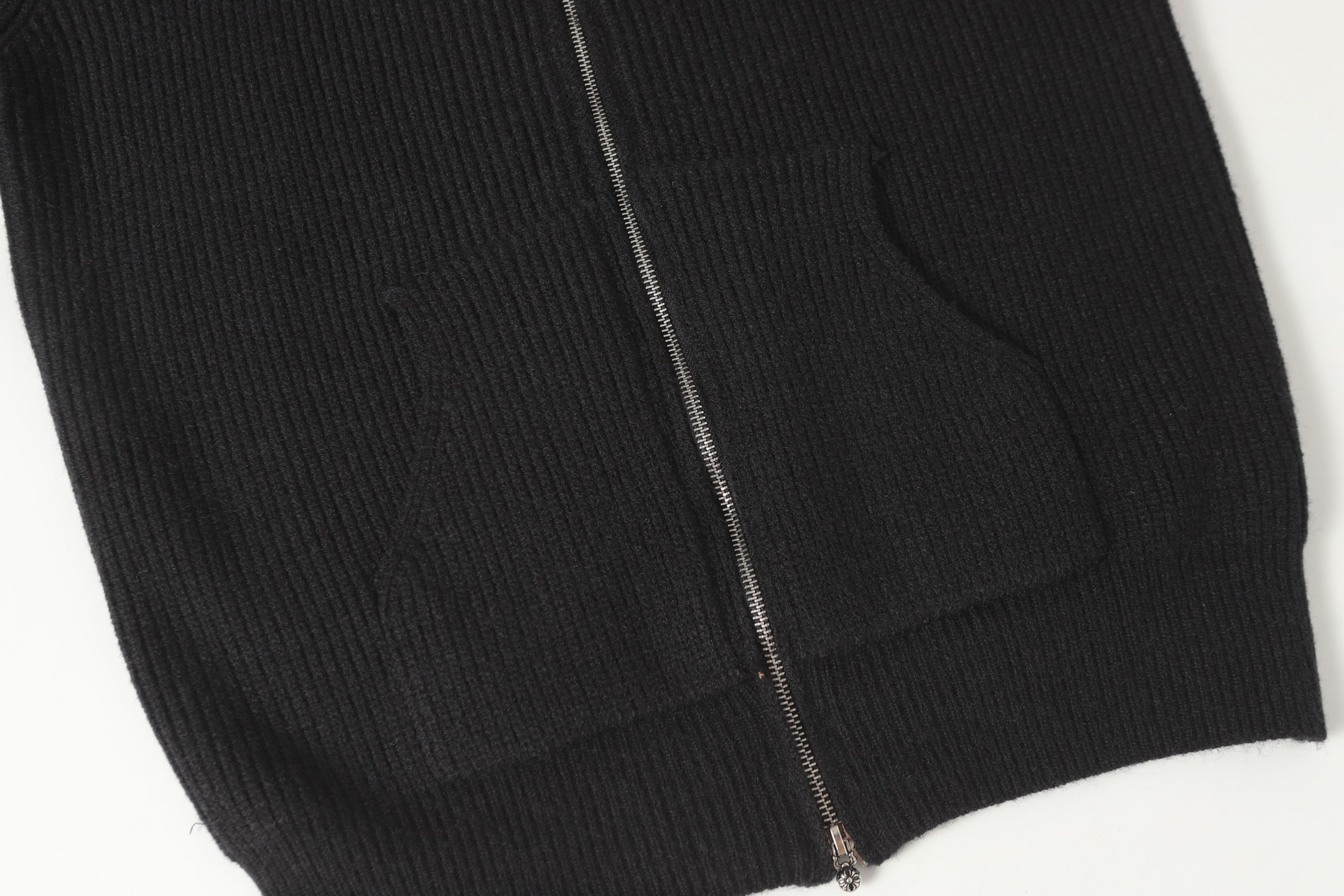 Chrome Hearts Cemetery Cross Dagger Zipper Shirt （CH-0000177）