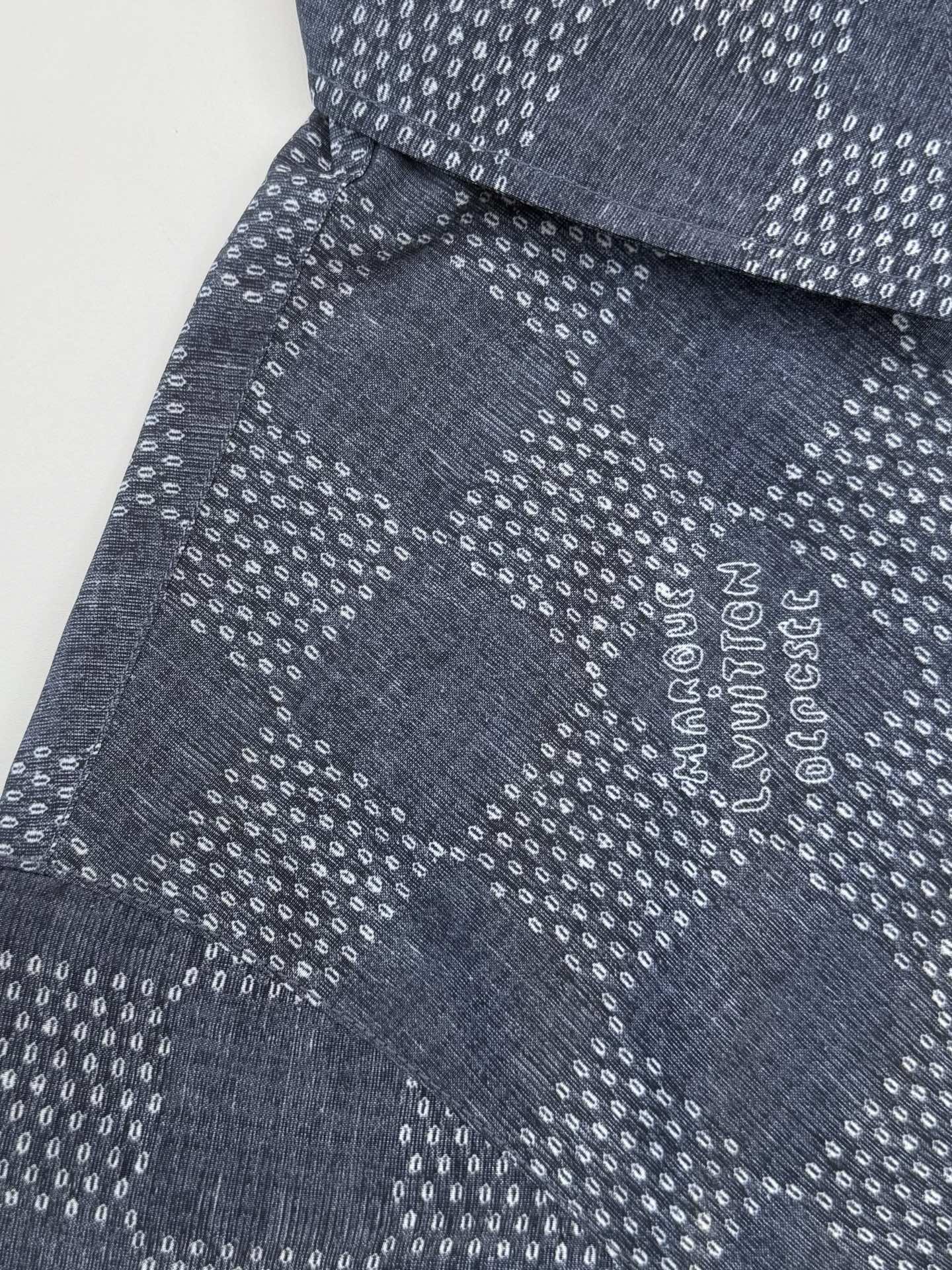 Louis Vuitton Damier Denim Chambray Workwear Shirt（1AFXLP）