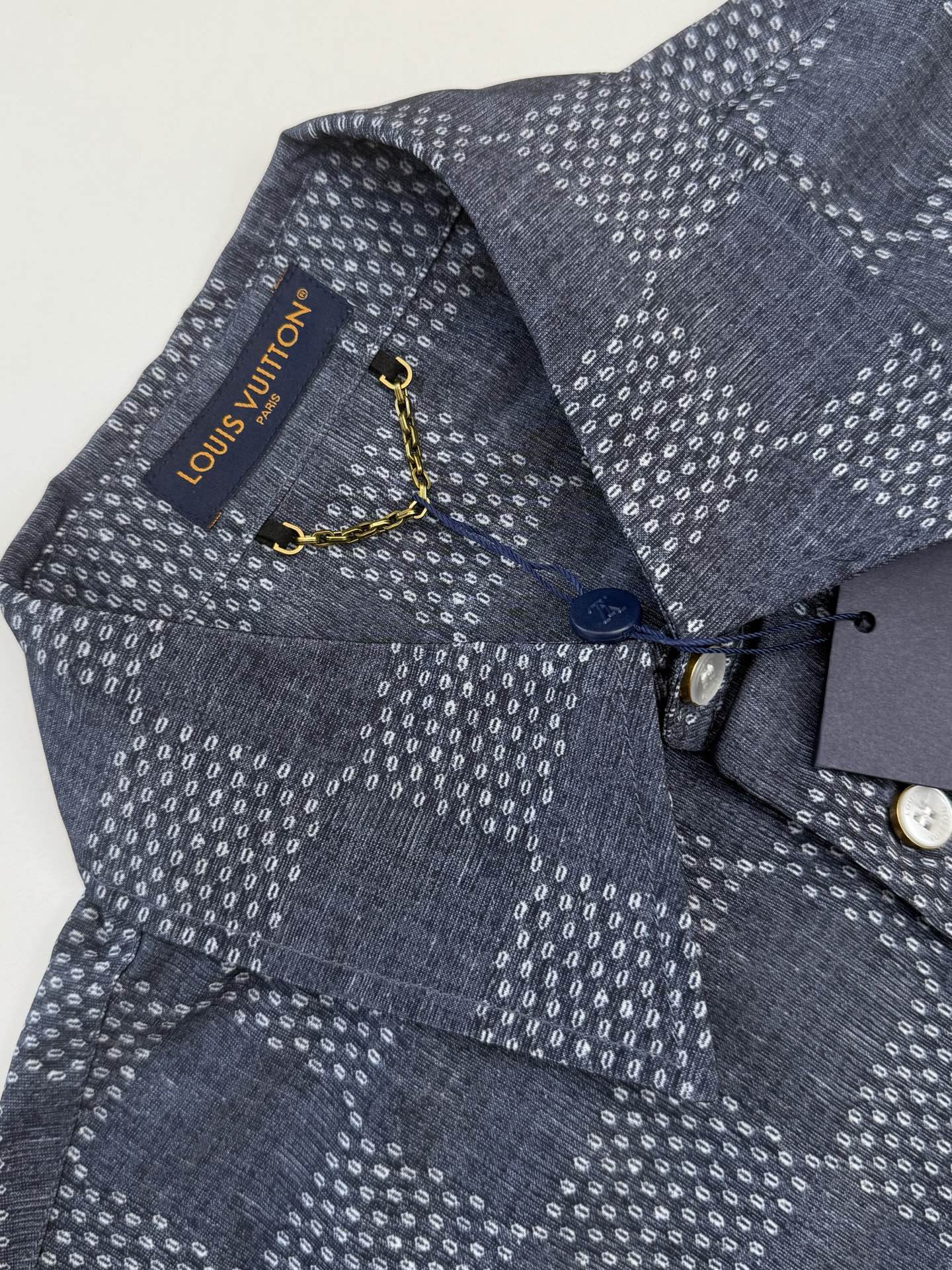Louis Vuitton Damier Denim Chambray Workwear Shirt（1AFXLP）