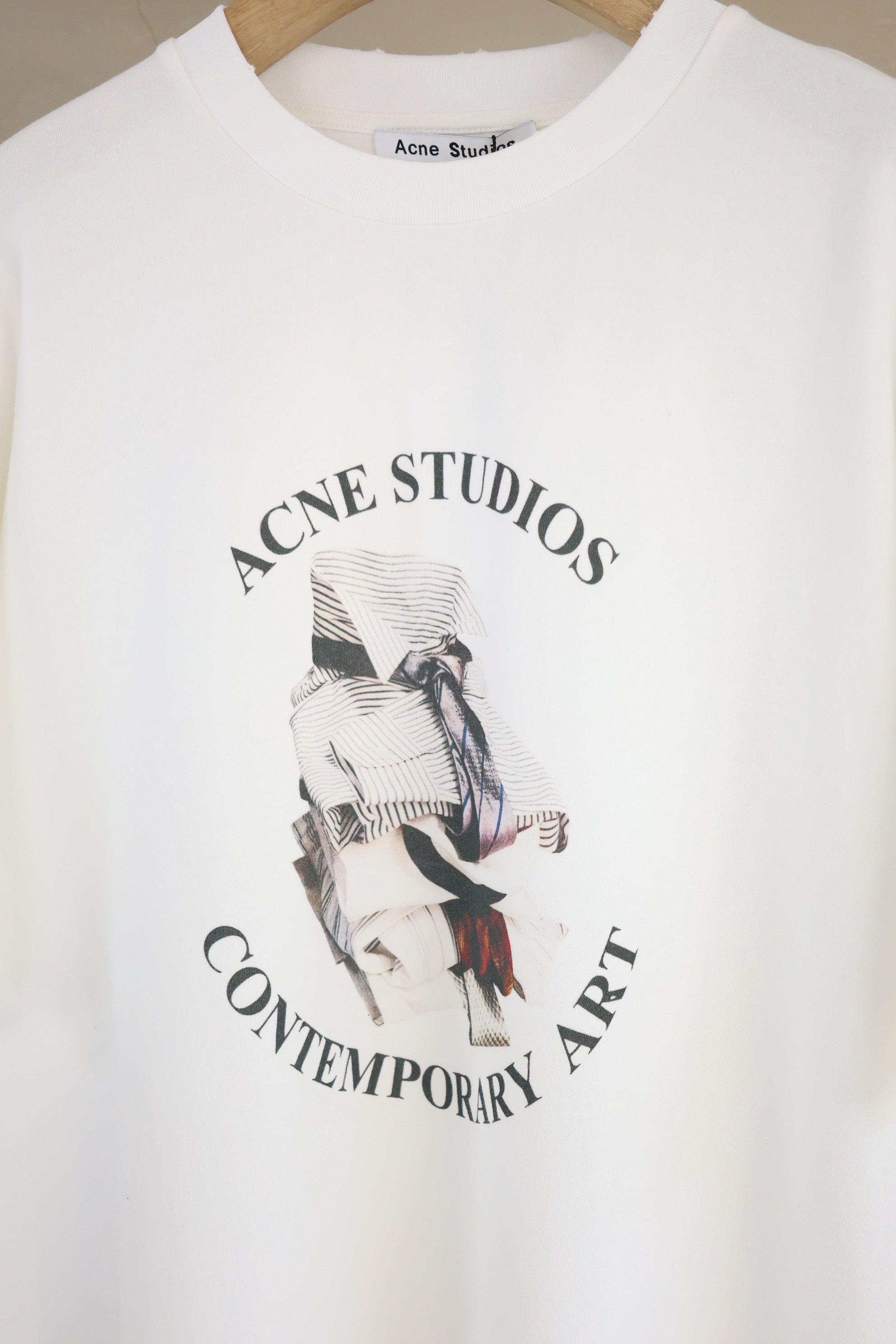 Acne Studios Printed T-Shirt - Relaxed Fit "Off White" (AL0534-AEG）