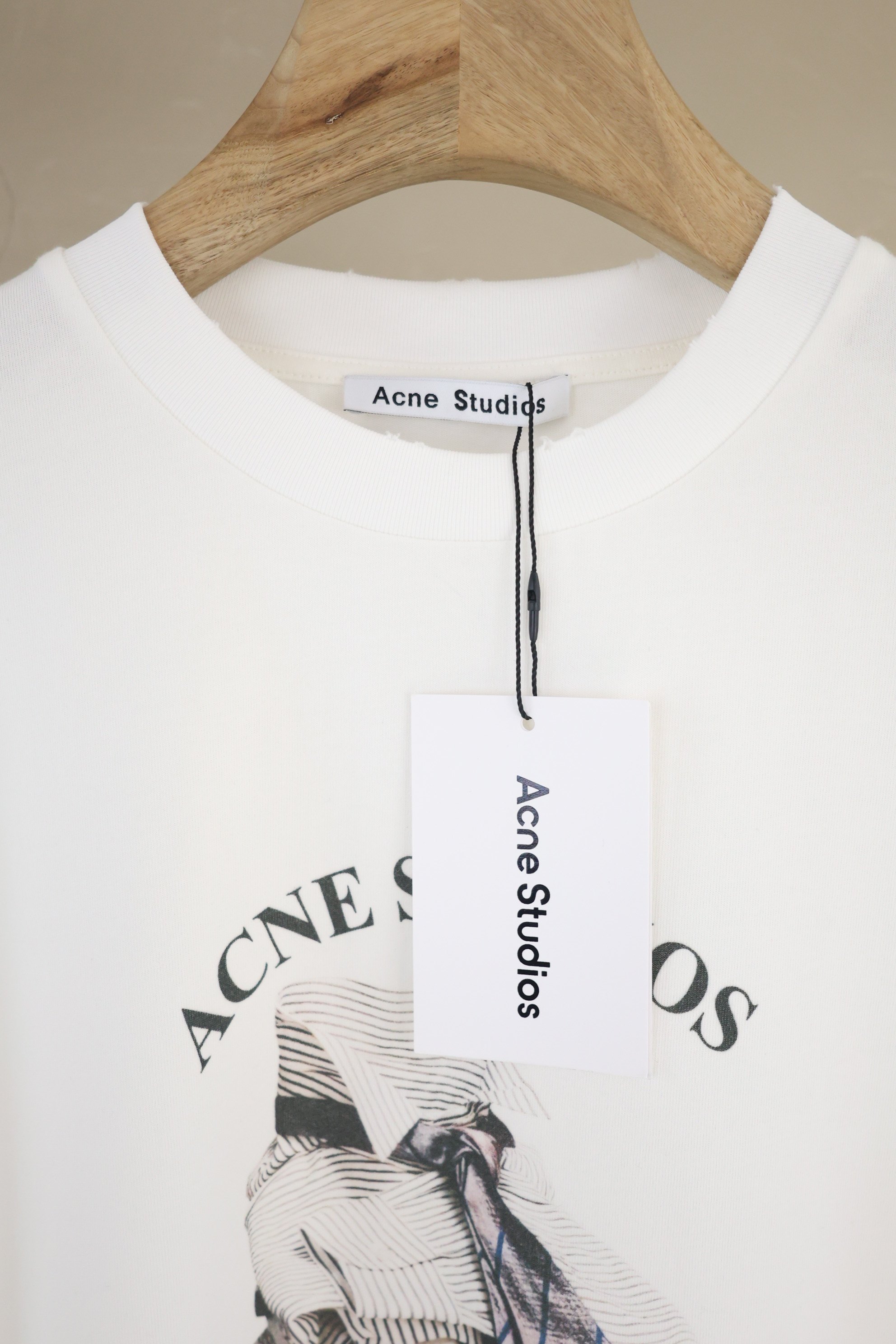 Acne Studios Printed T-Shirt - Relaxed Fit "Off White" (AL0534-AEG）