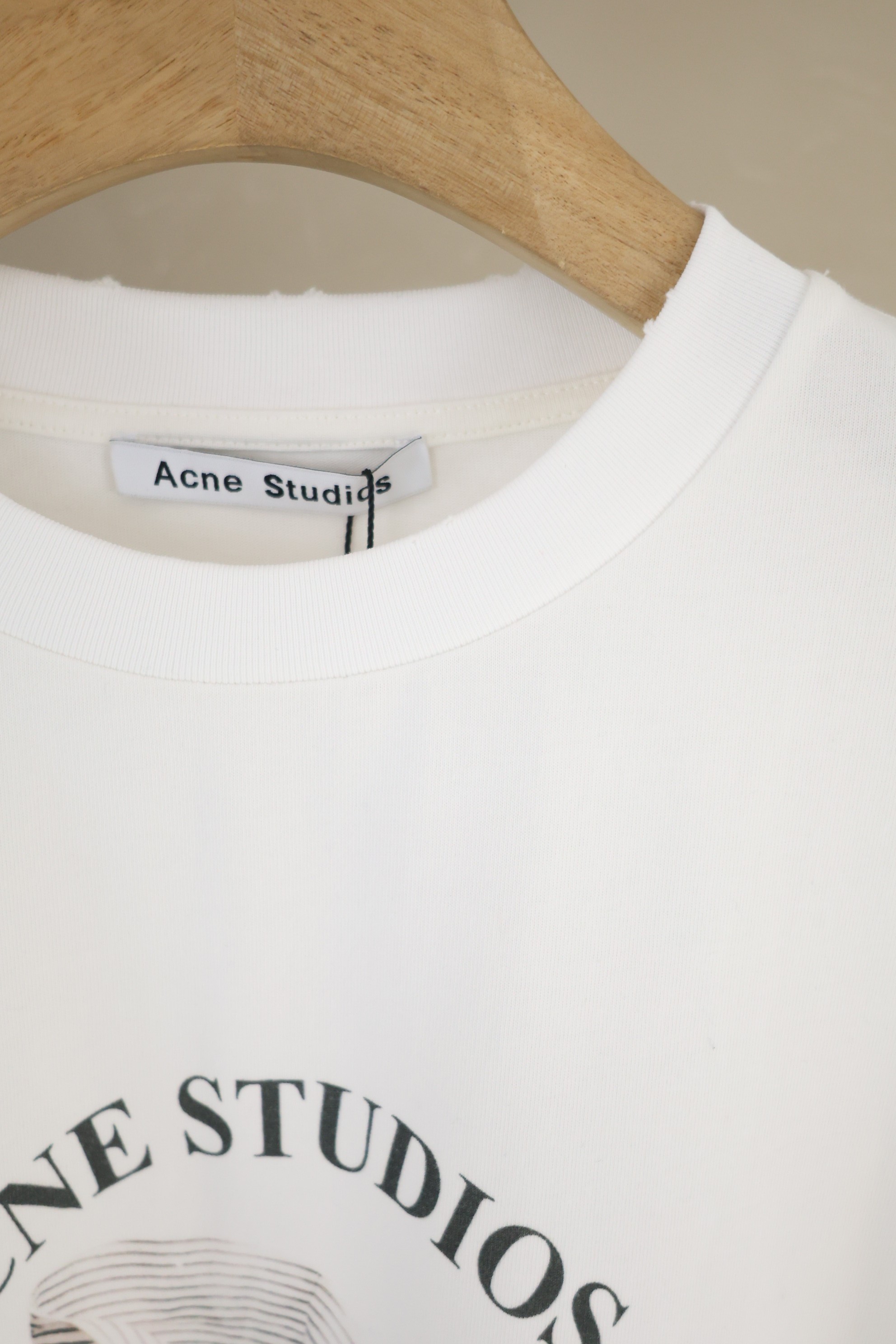 Acne Studios Printed T-Shirt - Relaxed Fit "Off White" (AL0534-AEG）