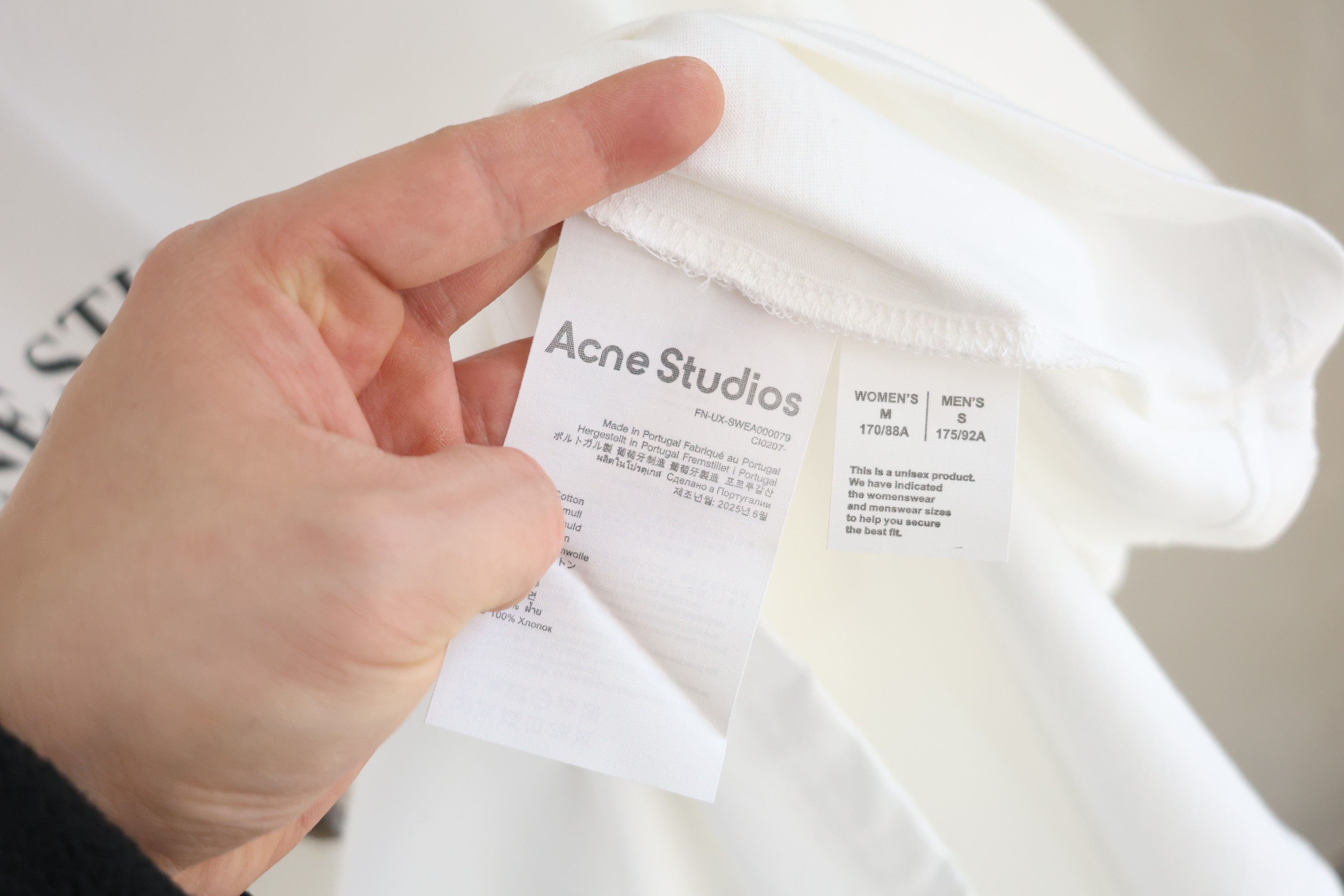 Acne Studios Printed T-Shirt - Relaxed Fit "Off White" (AL0534-AEG）