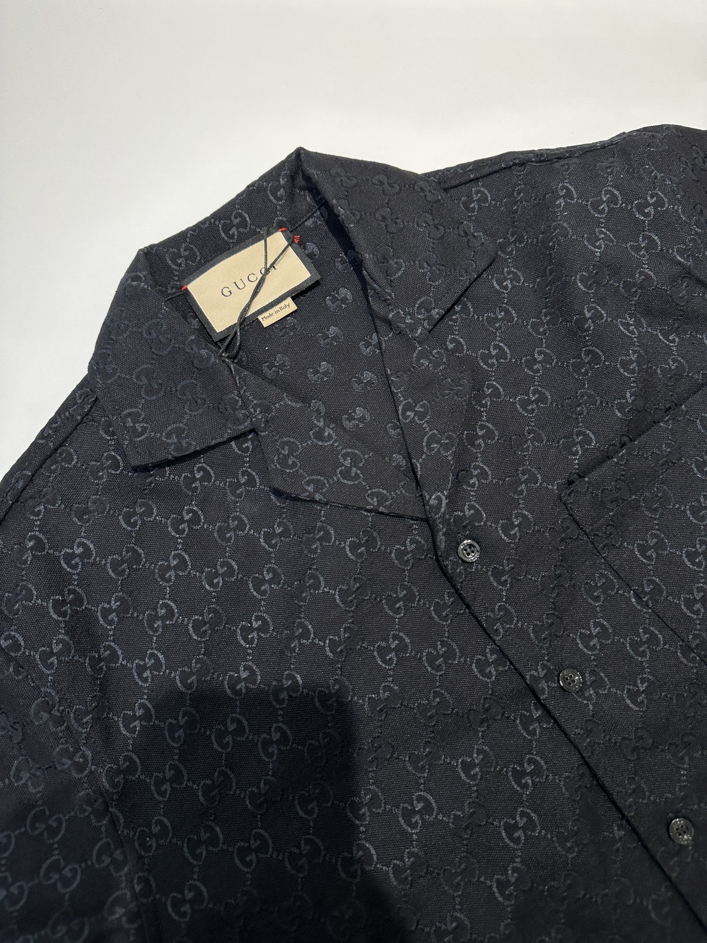 Gucci Tiziano Red Cotton Shirt（811732-ZASO2-6052）