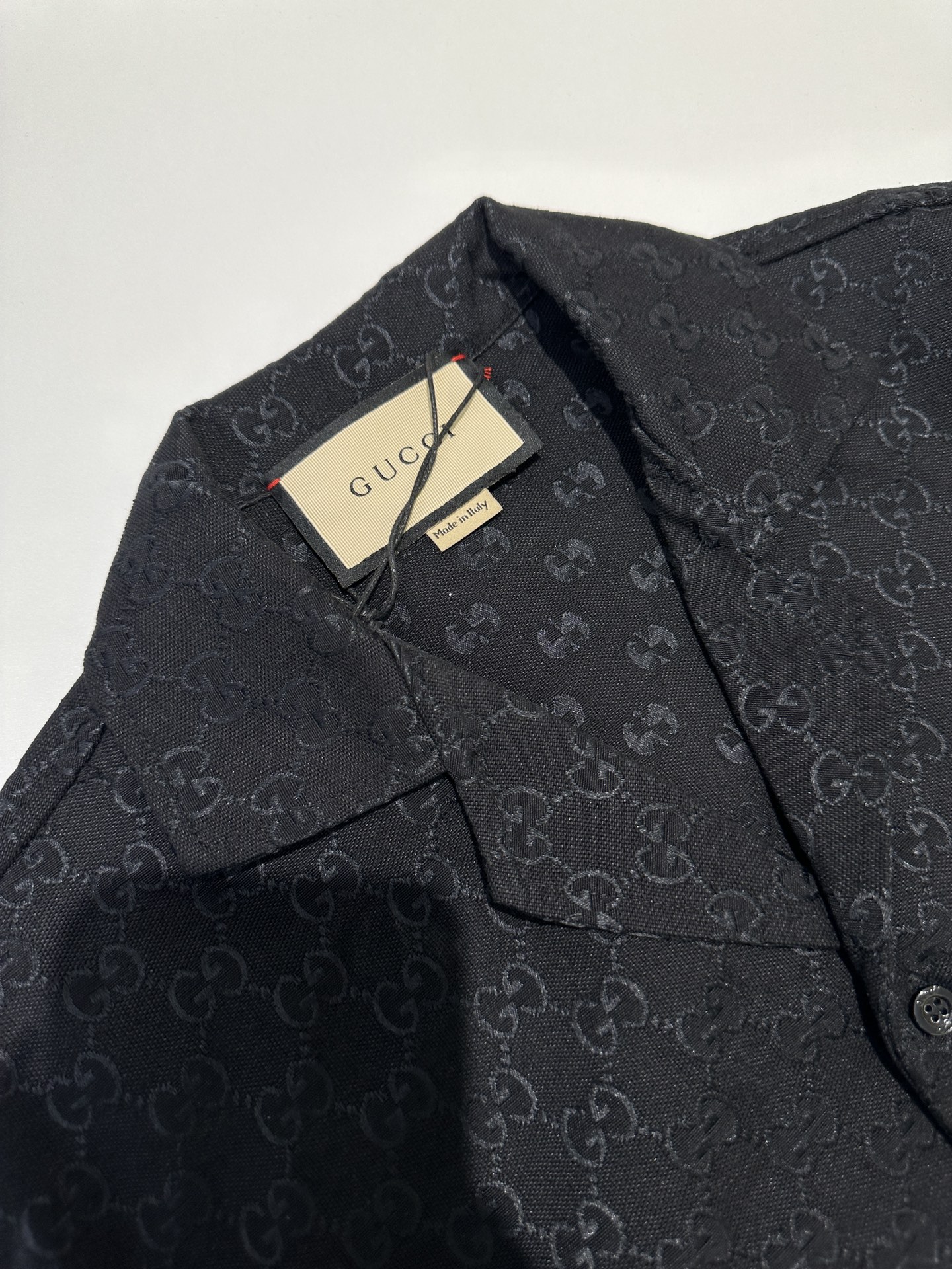 Gucci Tiziano Red Cotton Shirt（811732-ZASO2-6052）