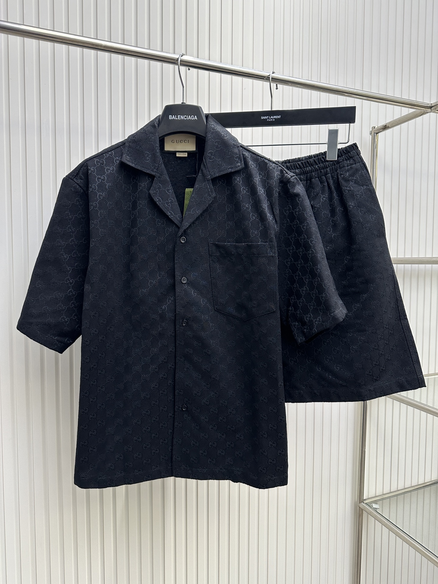 Gucci Tiziano Red Cotton Shirt（811732-ZASO2-6052）