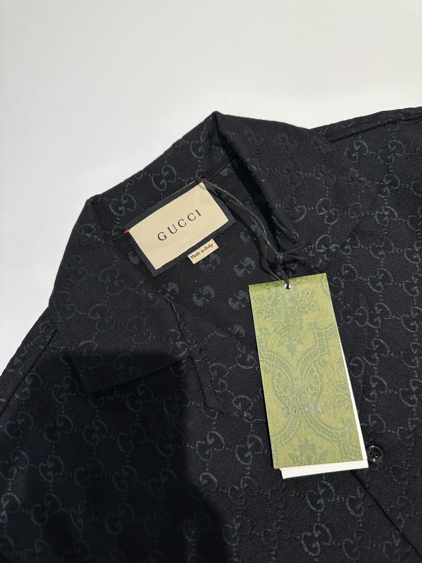 Gucci Tiziano Red Cotton Shirt（811732-ZASO2-6052）