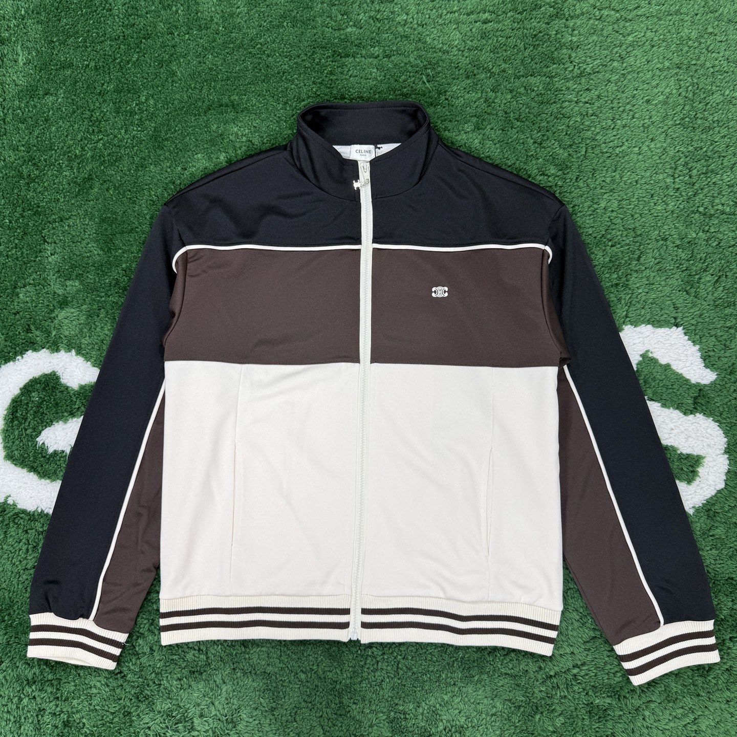 Celine Double-faced Plain Knit Sports Jacket  (2Y43C121O-01ZR）