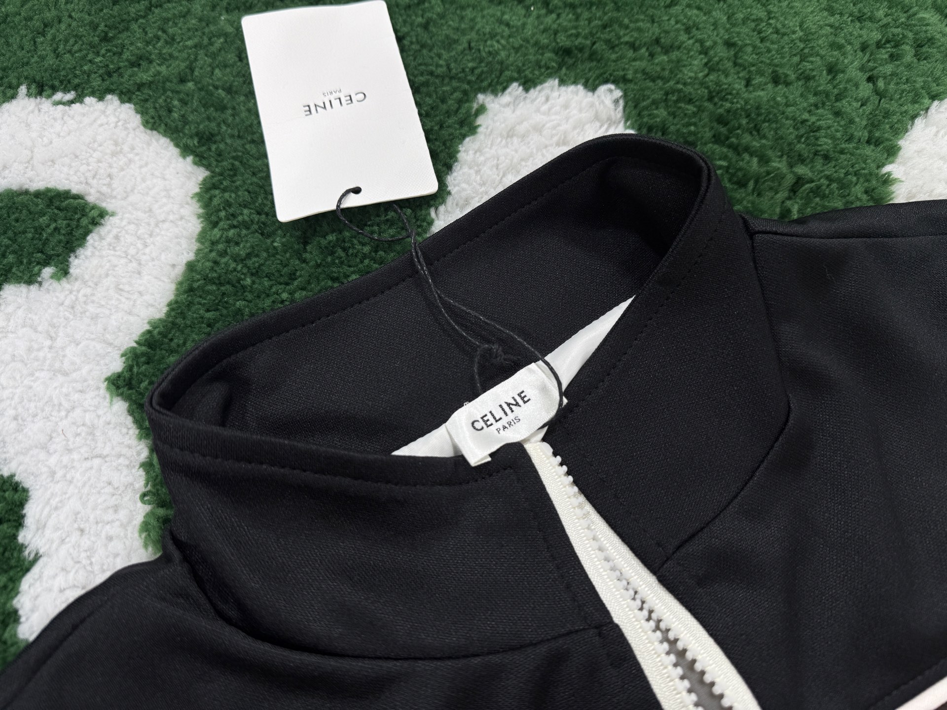 Celine Double-faced Plain Knit Sports Jacket  (2Y43C121O-01ZR）