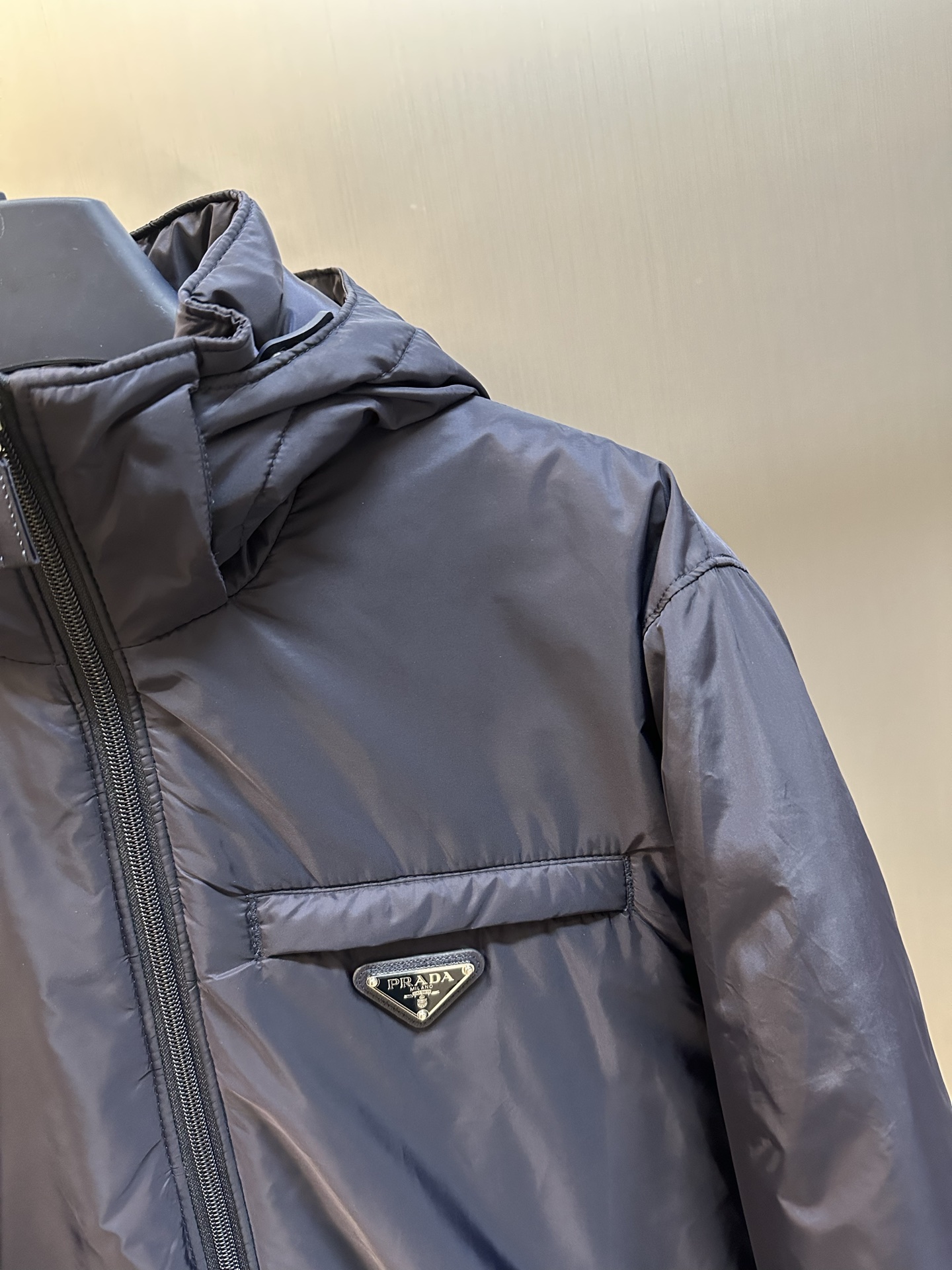 PRADA Men's Re-Nylon Hooded Down Jacket (SGN9551WQ9-F0002）