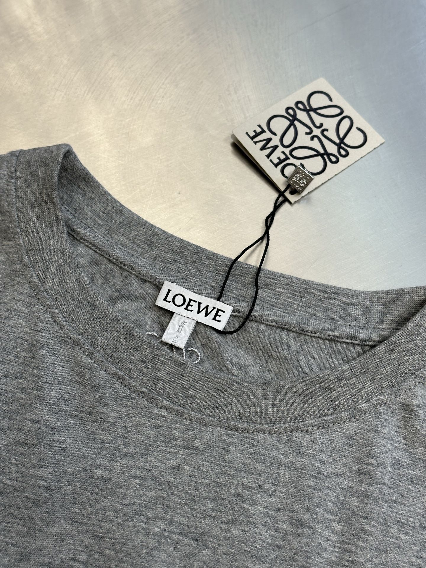 Loewe Futuristic Cat Embroidered Short-Sleeve T-Shirt (S359AJ2X02-1440）