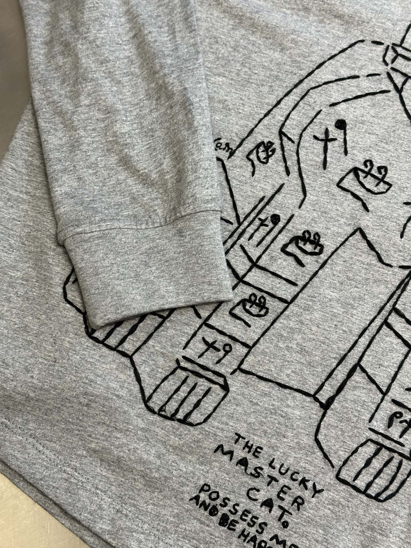 LOEWE Long sleeve T-shirt in cotton Grey (H526Y24J32-1440）