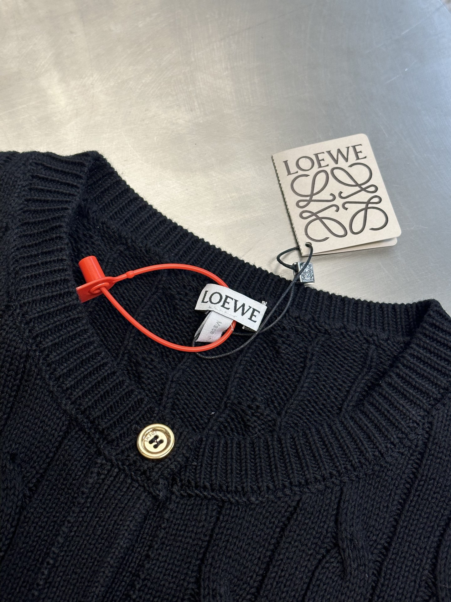 LOEWE Anagram Cardigan, Cotton (S359Y16KA5-1100）