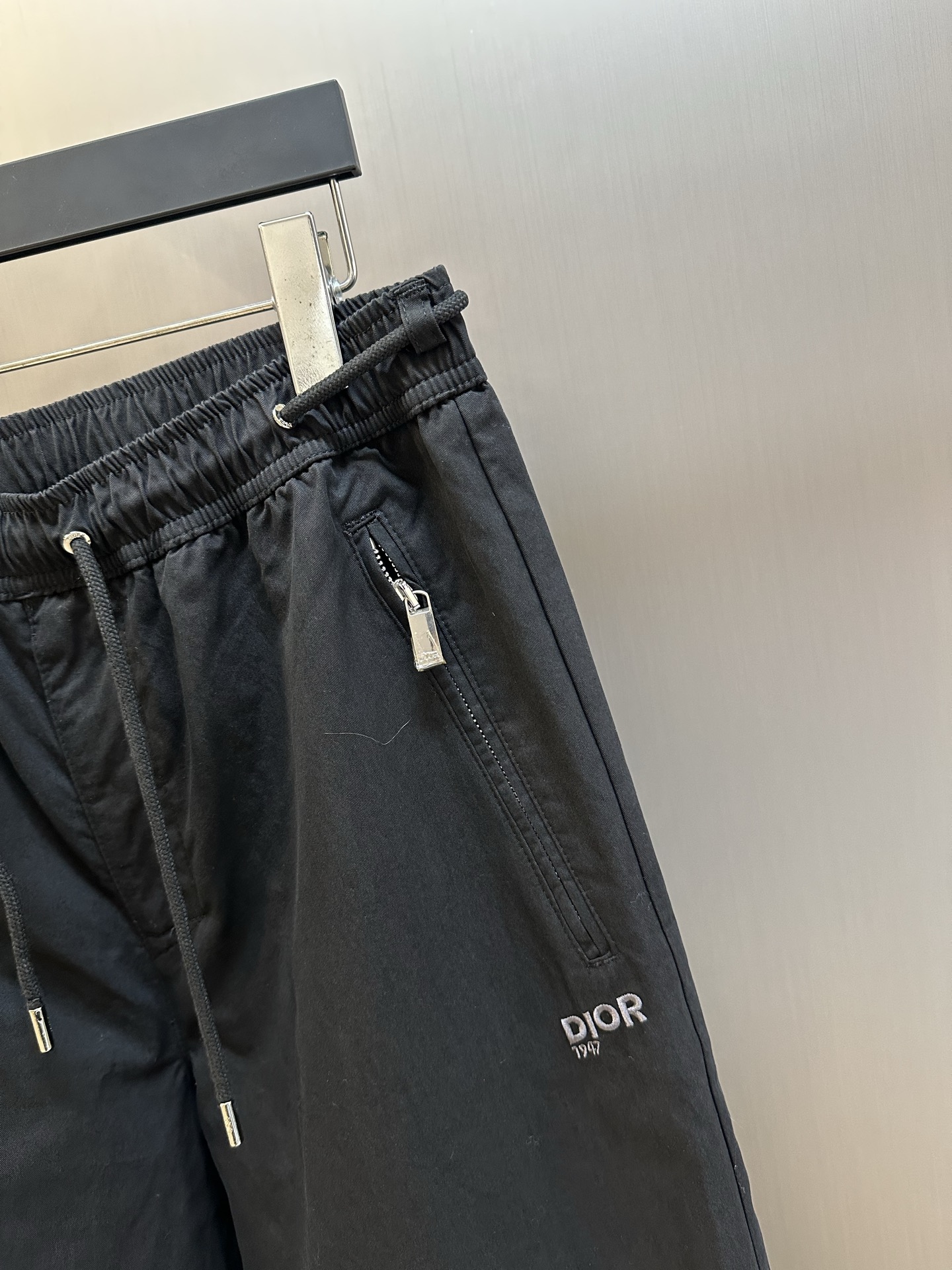 Dior Mountain Track Pants, Black Blend Cotton Twill（613C141A3068-C988）