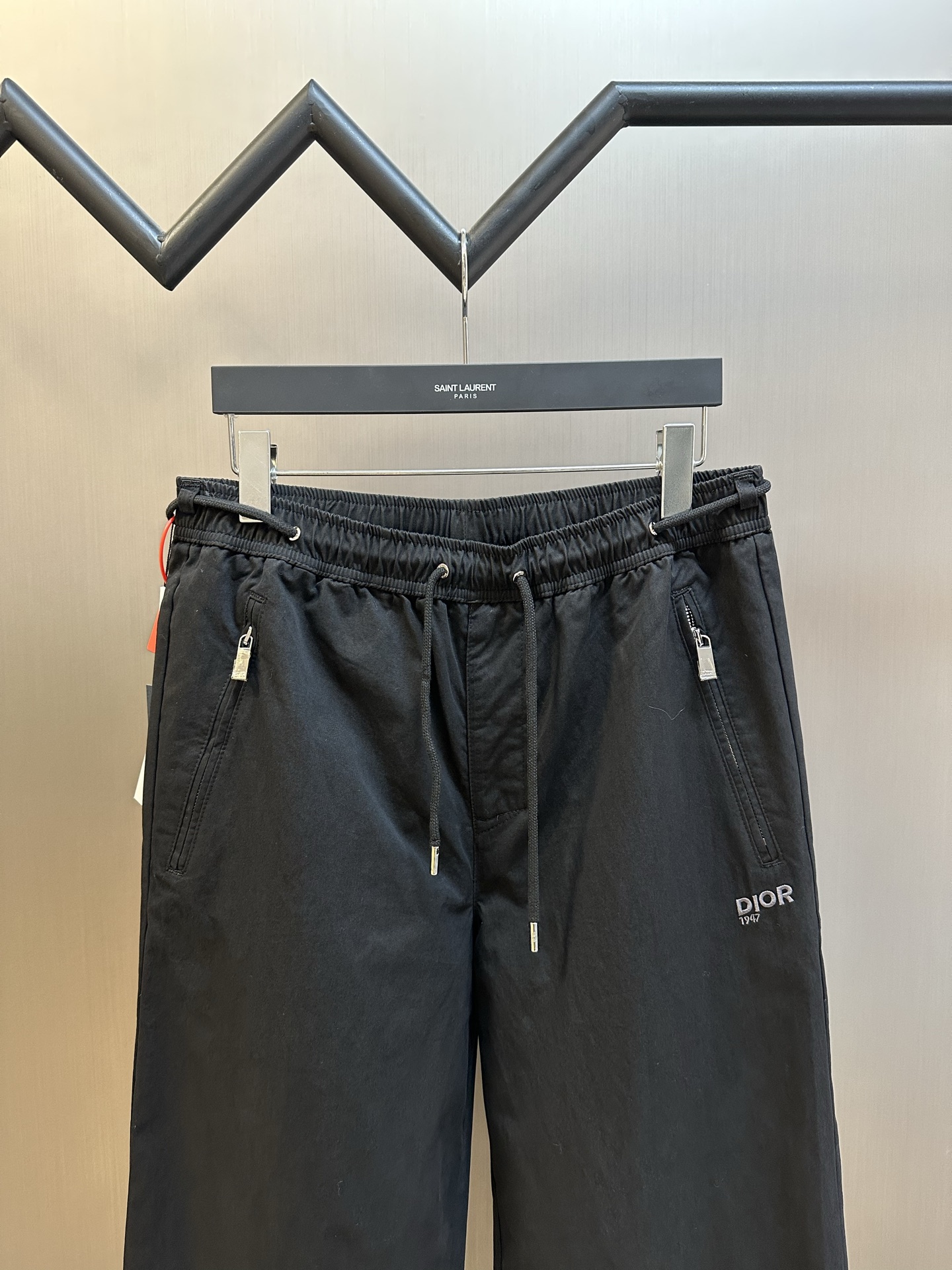 Dior Mountain Track Pants, Black Blend Cotton Twill（613C141A3068-C988）