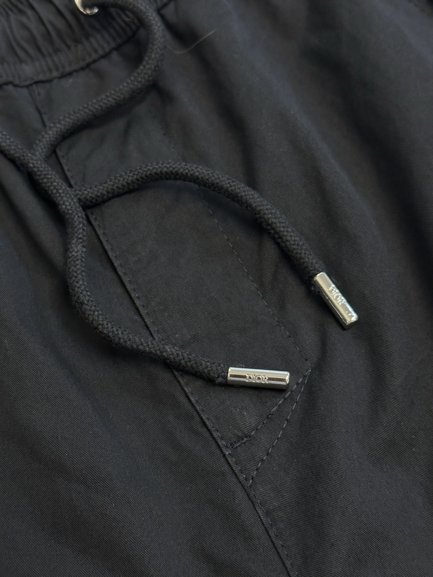 Dior Mountain Track Pants, Black Blend Cotton Twill（613C141A3068-C988）