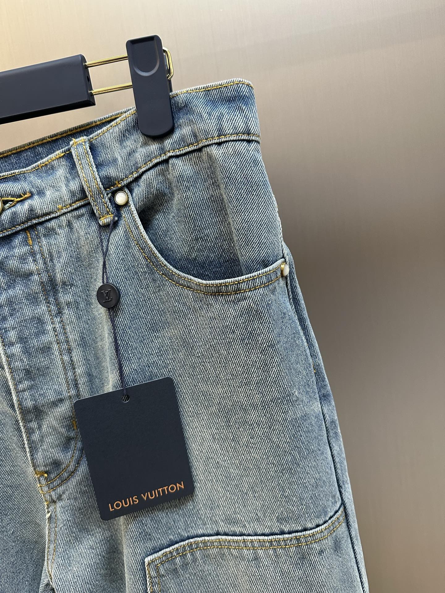 Louis Vuitton Denim Carpenter Style Trousers（1AJBKM）