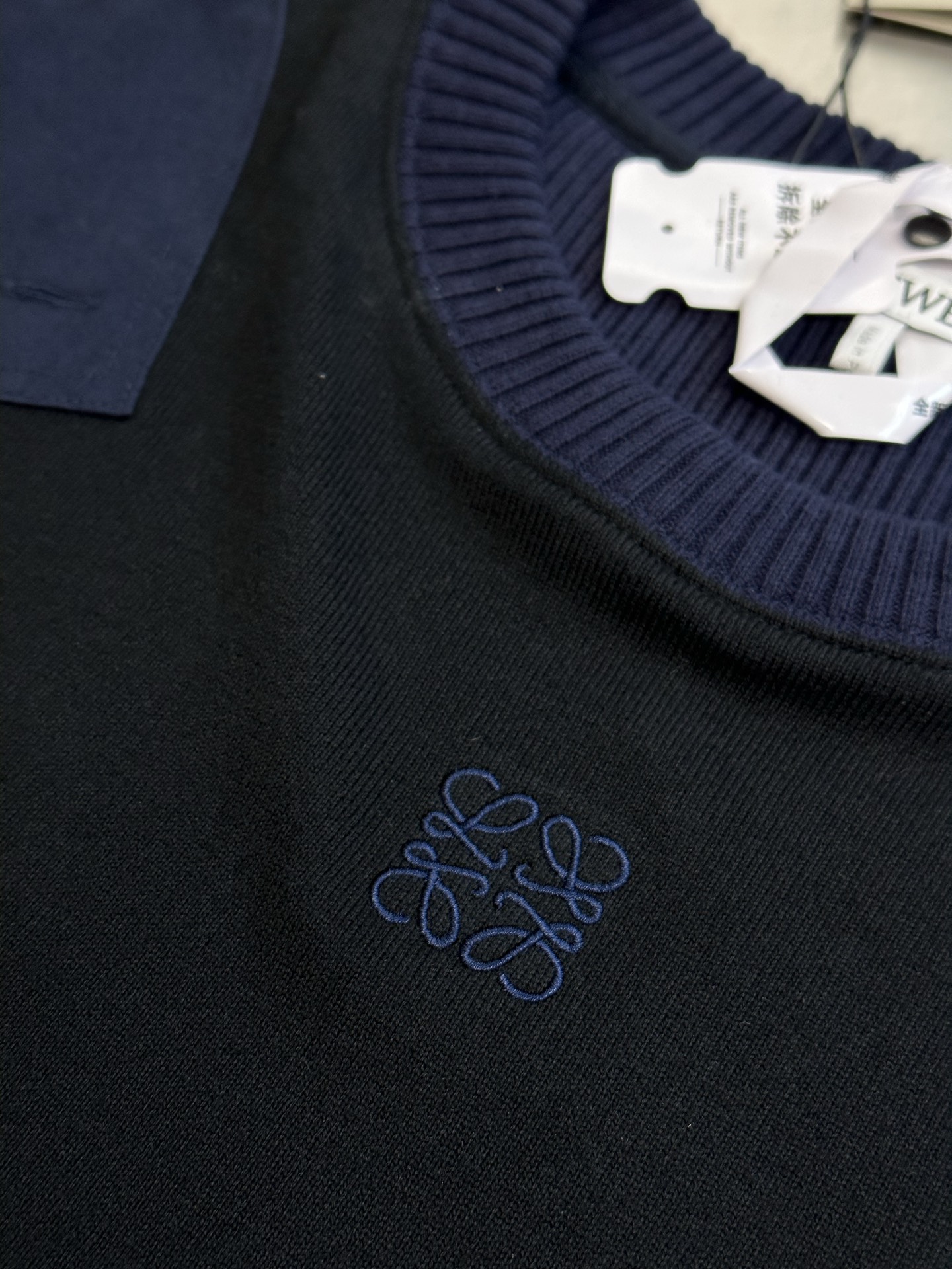 LOEWE cotton blend long-sleeved top (H526Y23X95-6817）