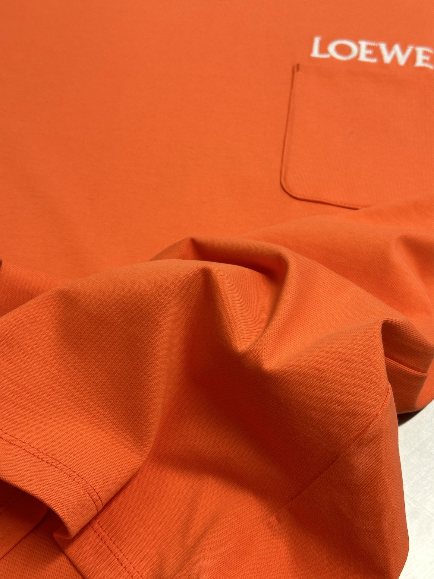 LOEWE Men T Shirts H526Y22XDE 9100 Orange (H526Y22XDE-9100）