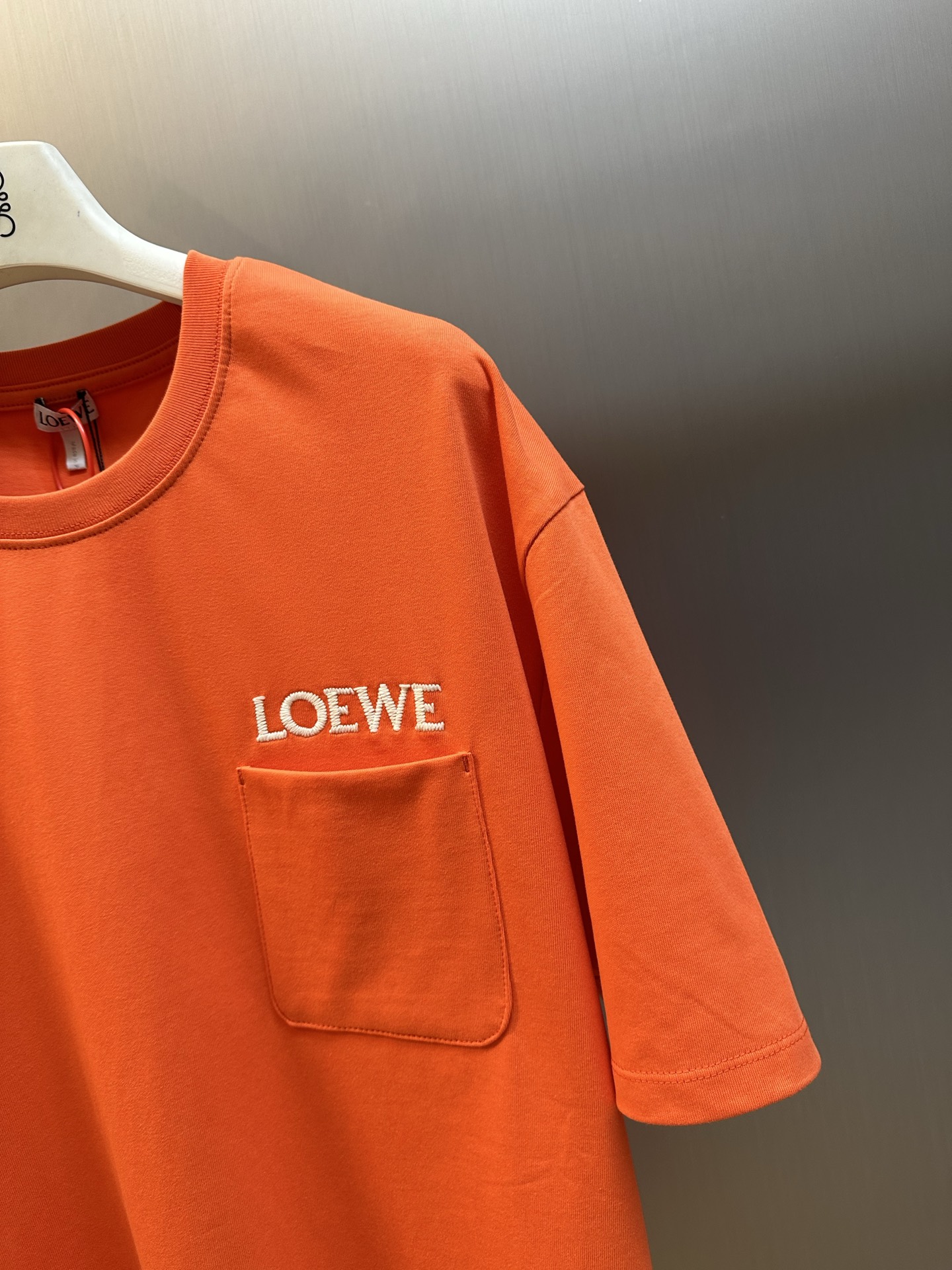 LOEWE Men T Shirts H526Y22XDE 9100 Orange (H526Y22XDE-9100）