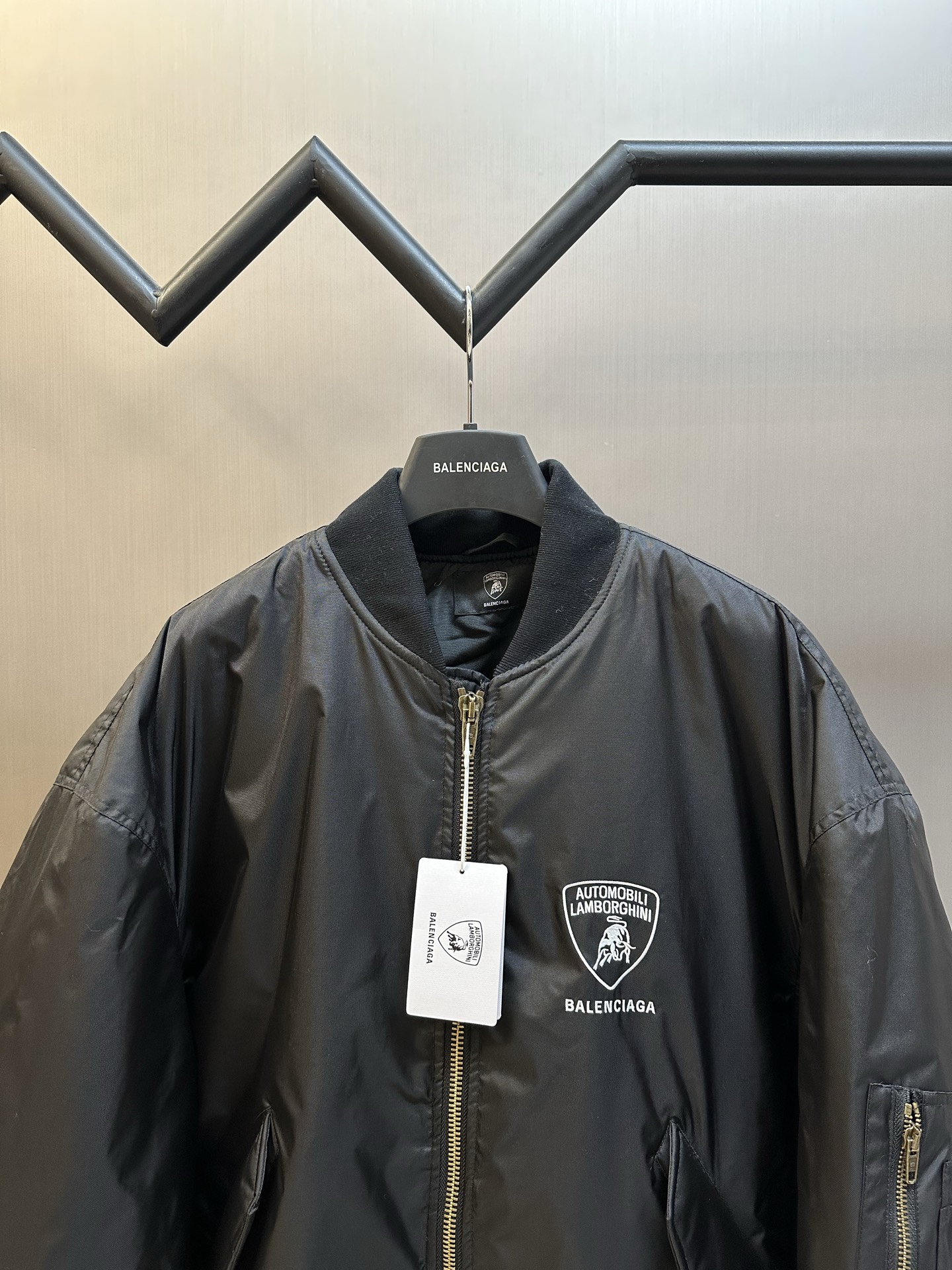 Balenciaga X Automobili Lamborghini Bomber Jacket (839107TOO04-1000）