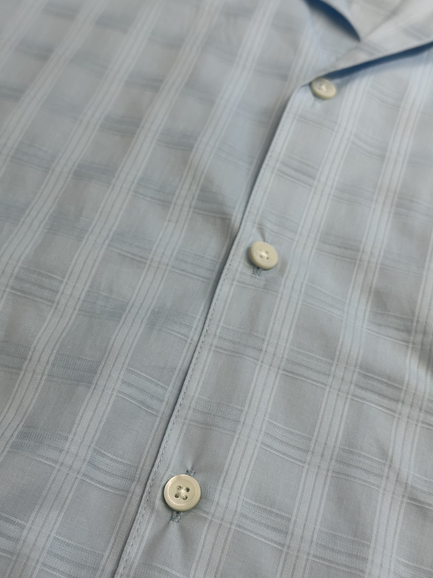 Loewe Short-Sleeve Shirt 'Light Blue'(H526Y05WEX-5140）