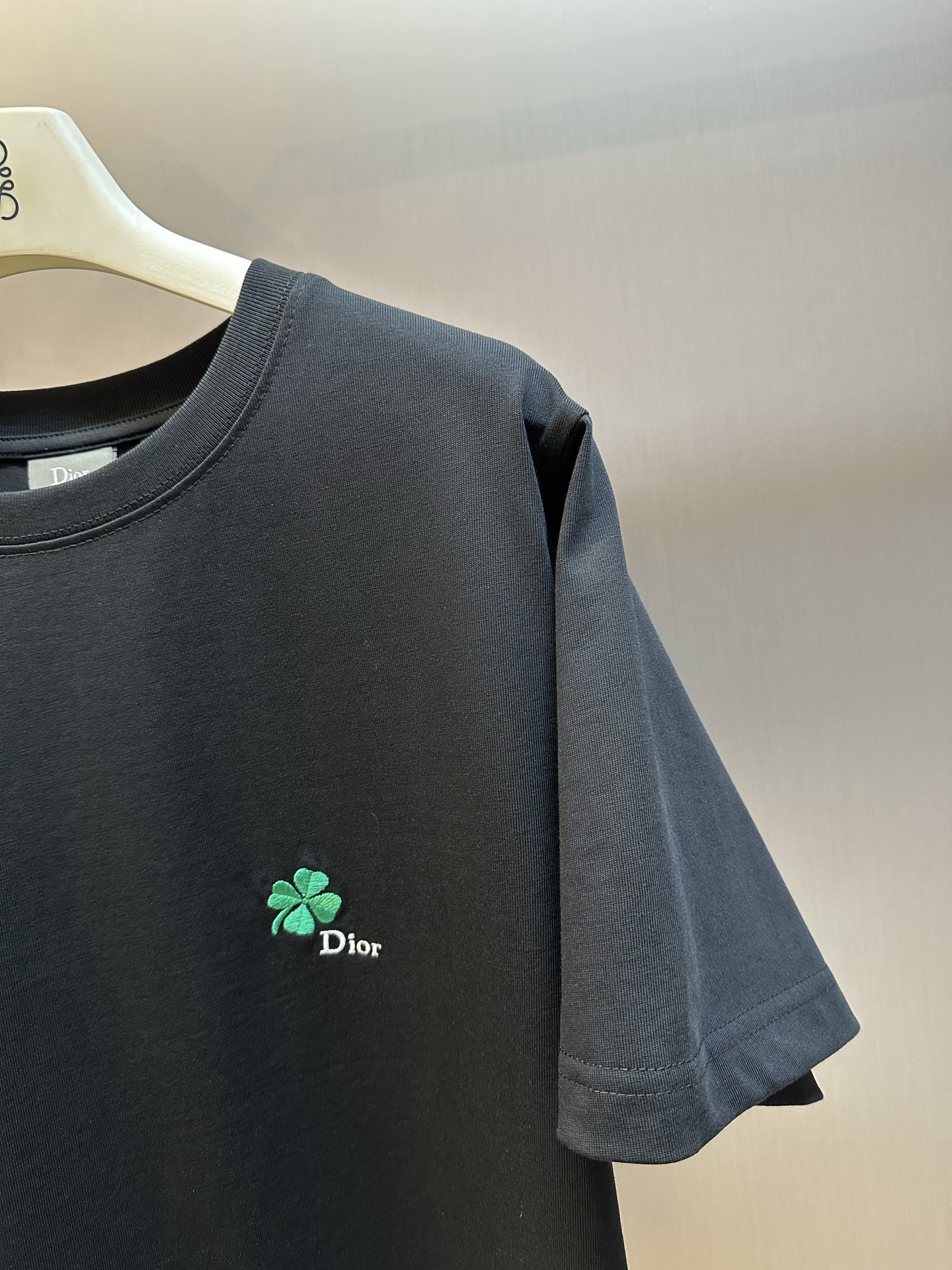 Dior Clover graphic embroidered T-shirt（683J614A3036_C986）