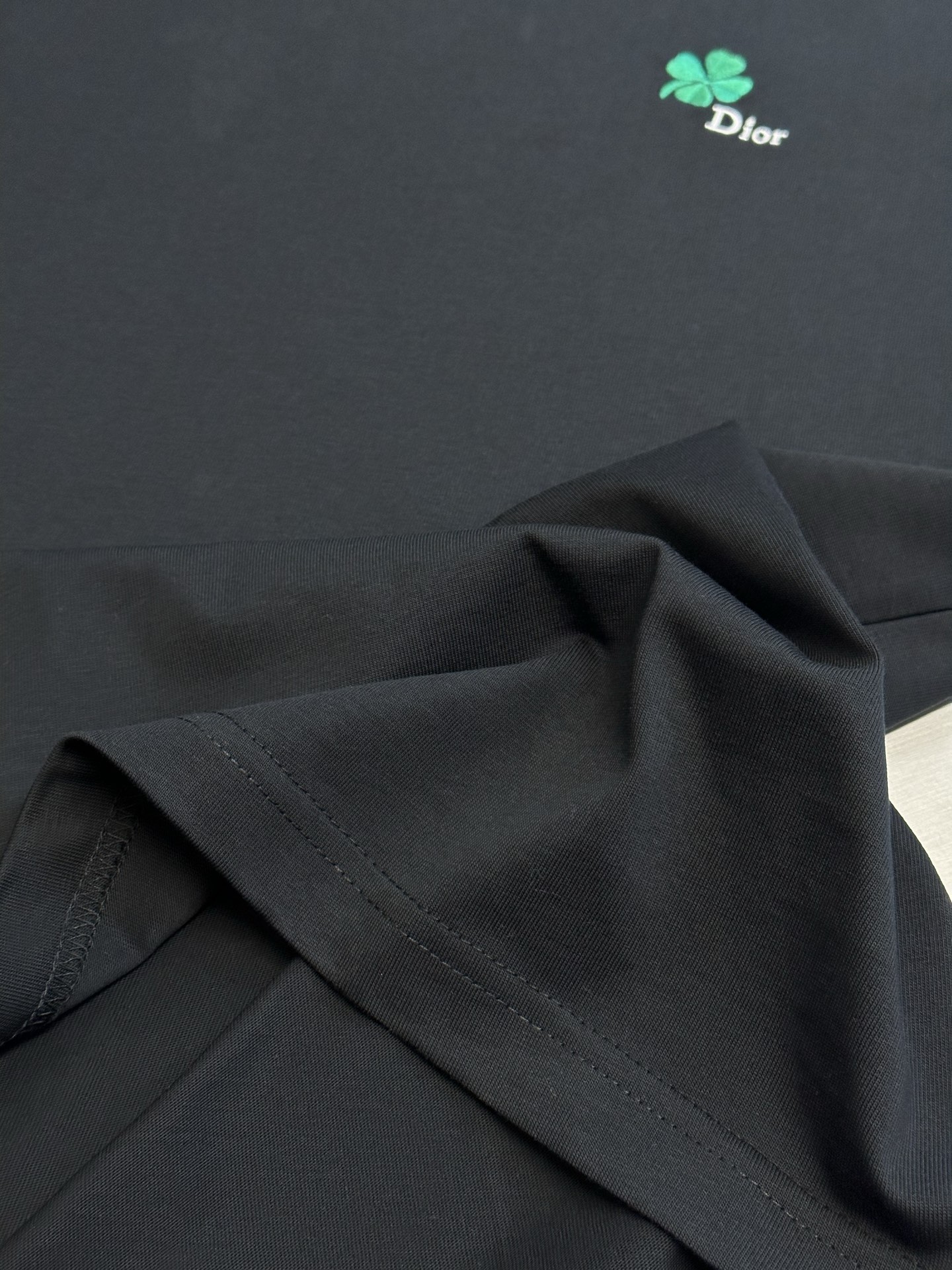 Dior Clover graphic embroidered T-shirt（683J614A3036_C986）