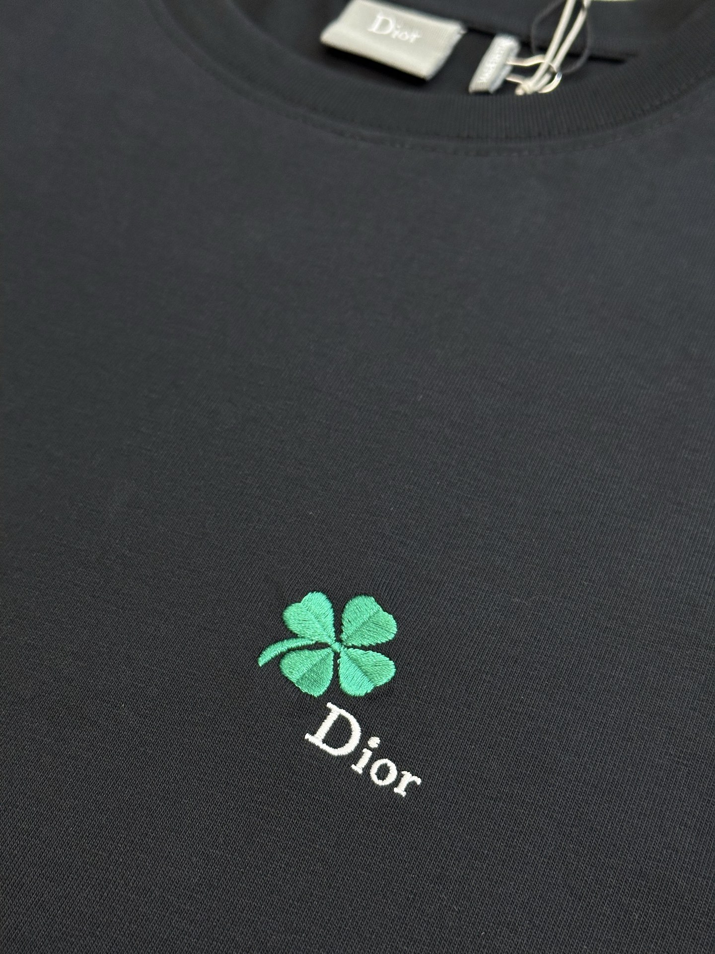 Dior Clover graphic embroidered T-shirt（683J614A3036_C986）