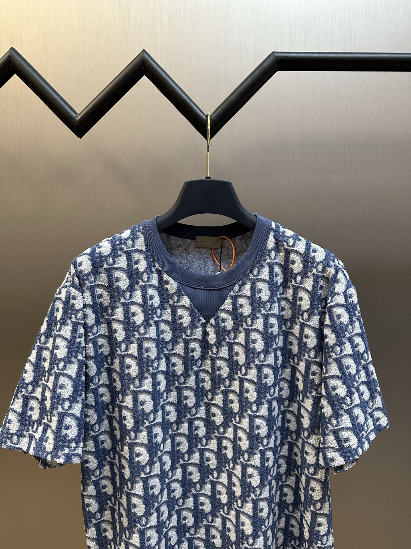 DIOR SS24 Logo Print Crewneck Loose Fit T-Shirt（483J646A0906-C181）