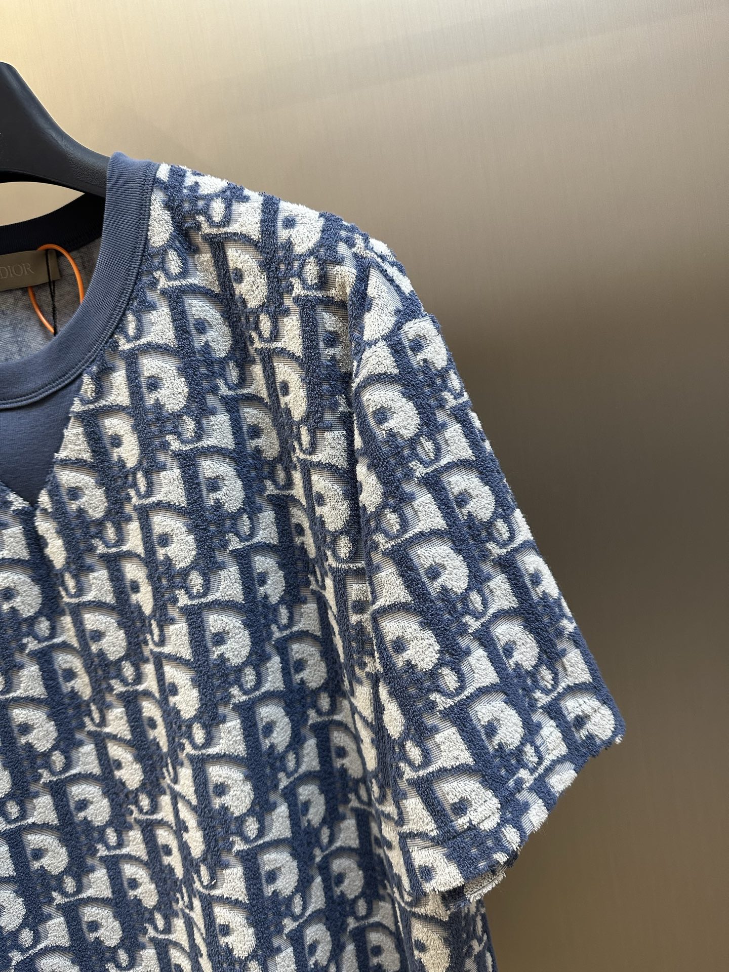 DIOR SS24 Logo Print Crewneck Loose Fit T-Shirt（483J646A0906-C181）