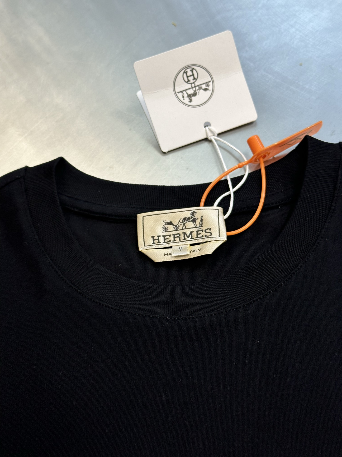 HERMES T-shirt "H'Cheval" Cotton（H567810HA76）