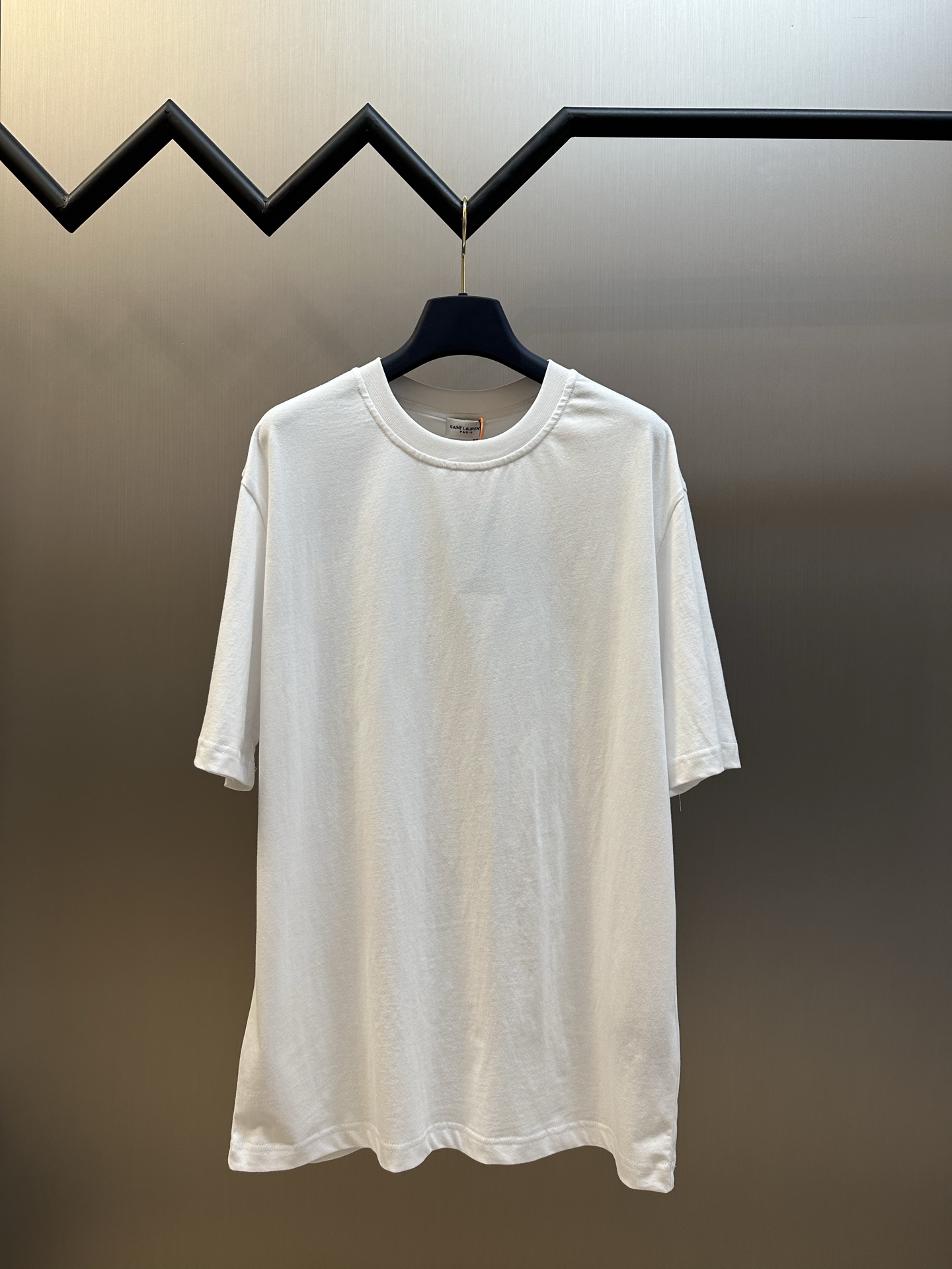 SAINT LAURENT silk T-white（844555YCL360907）