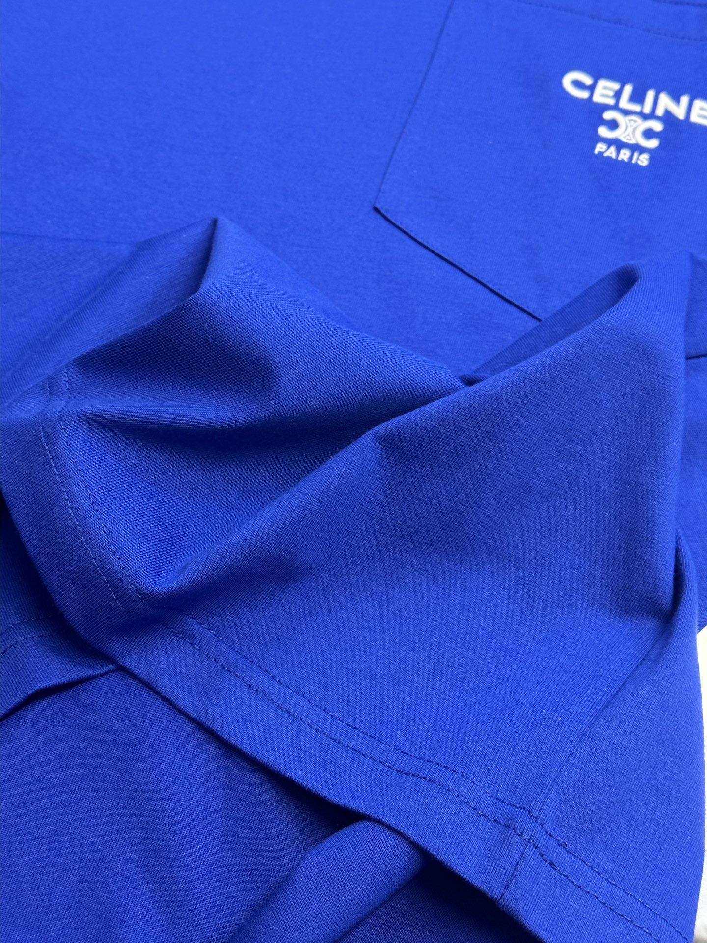 CELINE T-shirt/Cotton Knitwear - Black/Carmine (RX0I31242-GDX7）