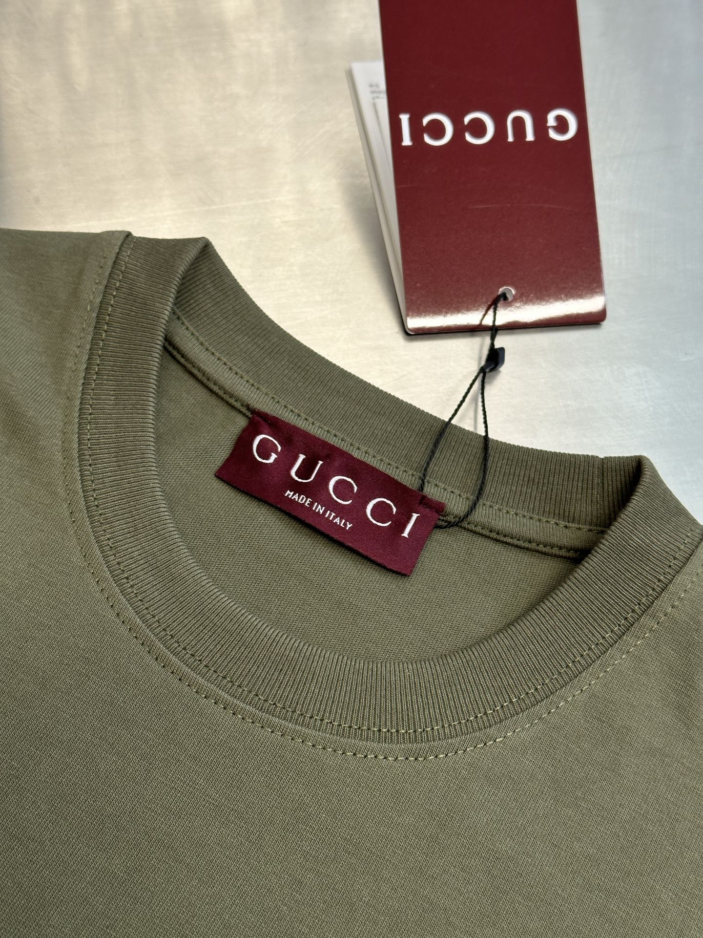 GUCCI Cotton jersey T-shirt with embroidery（‎798115 XJHN3 3254）