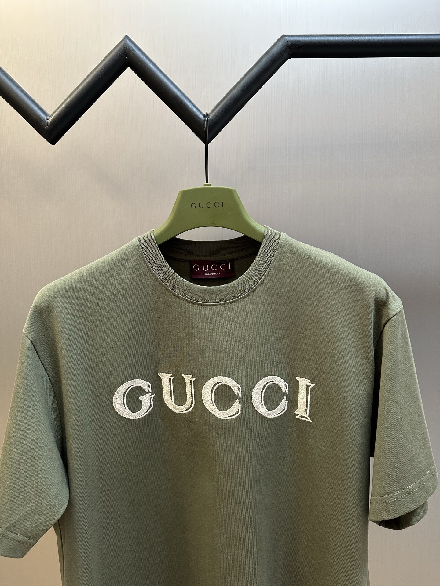 GUCCI Cotton jersey T-shirt with embroidery（‎798115 XJHN3 3254）