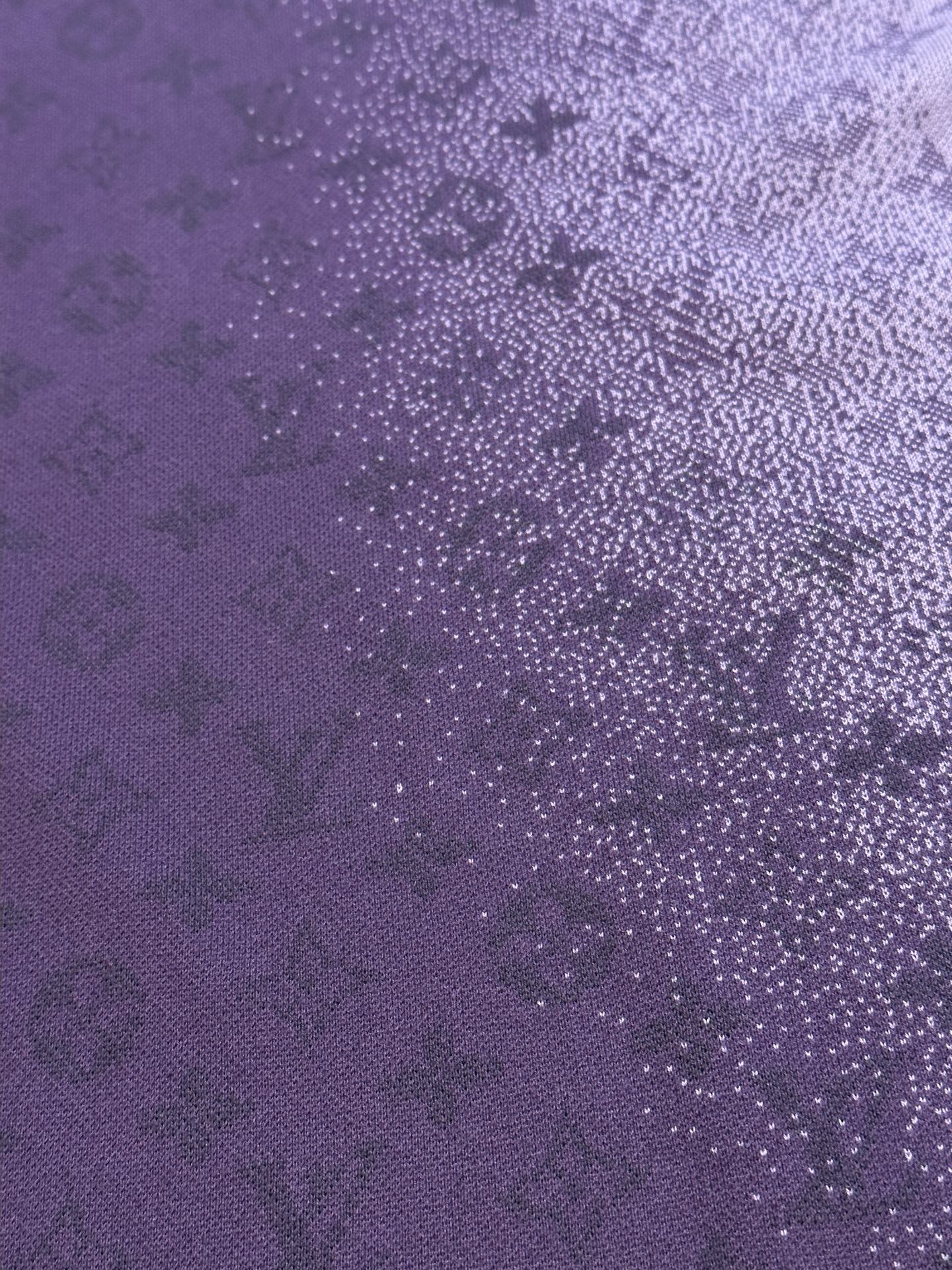 Louis Vuitton Monogram pattern jacquard short-sleeved crew neck top（1AJTV8）