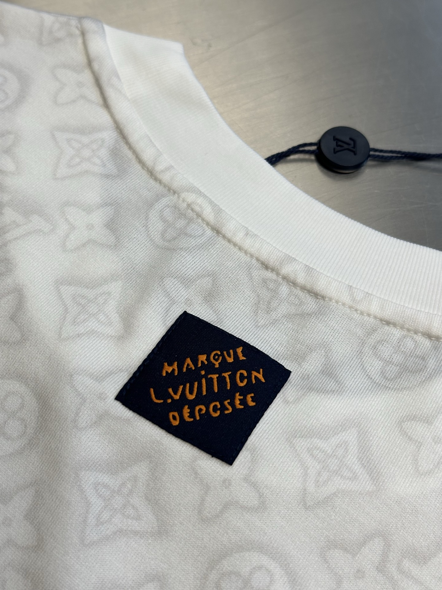 Louis Vuitton Monogram Pattern Short-Sleeve T-Shirt（1AJCB9）